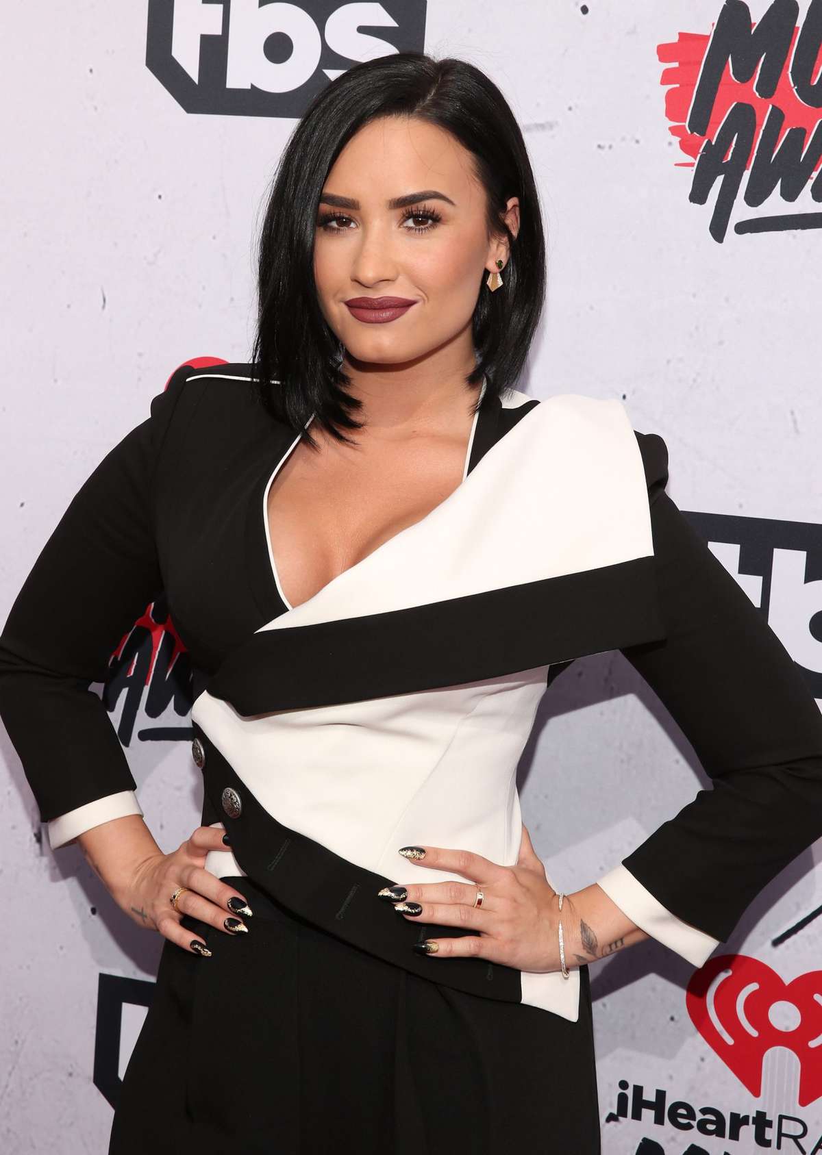 Demi Lovato attends the iHeartRadio Music Awards at the Forum on April 3, 2016 in Inglewood, California.