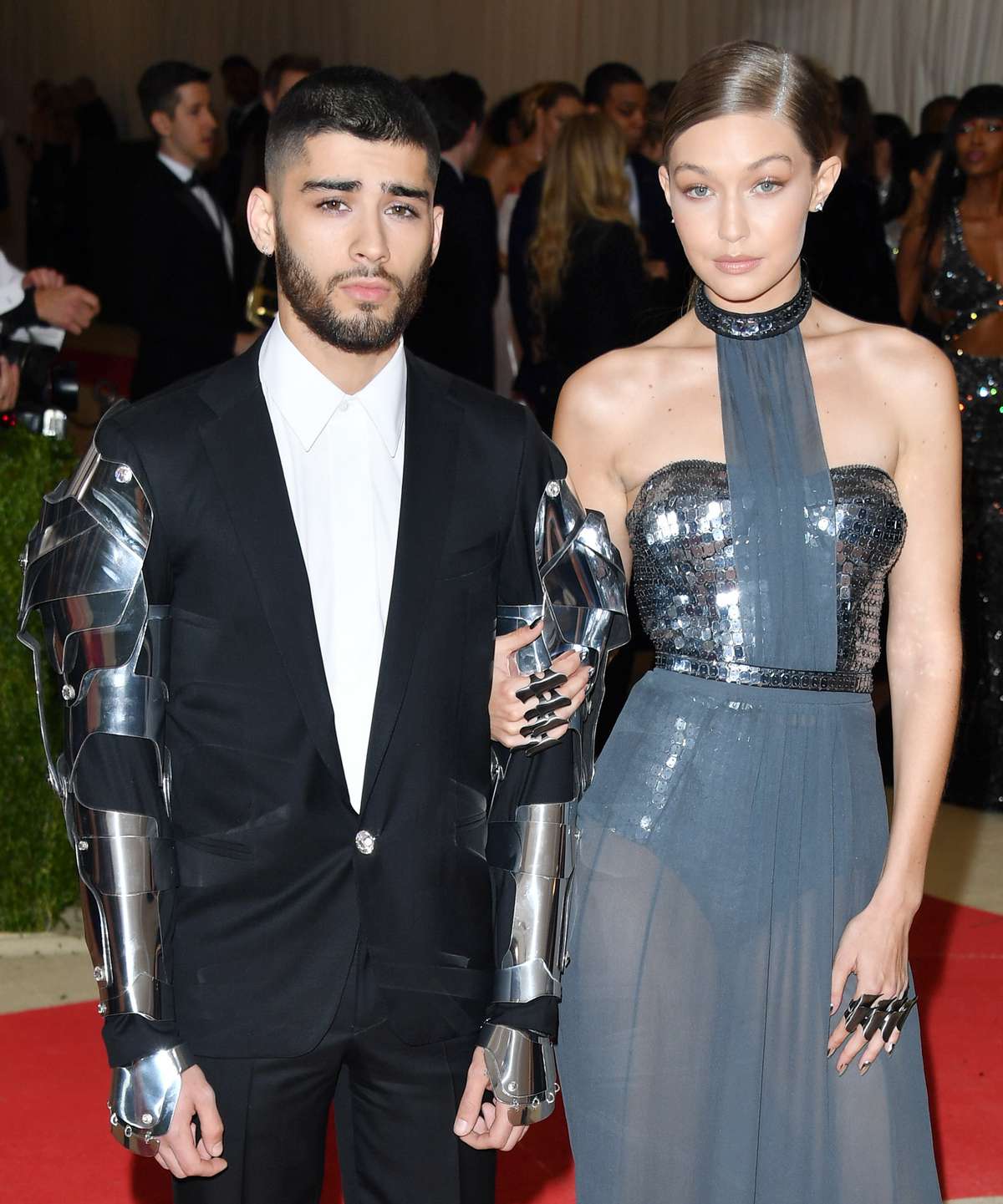 Zayn Malik and Gigi Hadid attend the 'Manus x Machina: Fashion in an Age of Technology' Costume Institute Gala at the Metropolitan Museum of Art on May 2, 2016 in New York City.