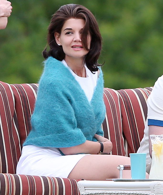 Katie Holmes on Set The Kennedys - Lead 2016