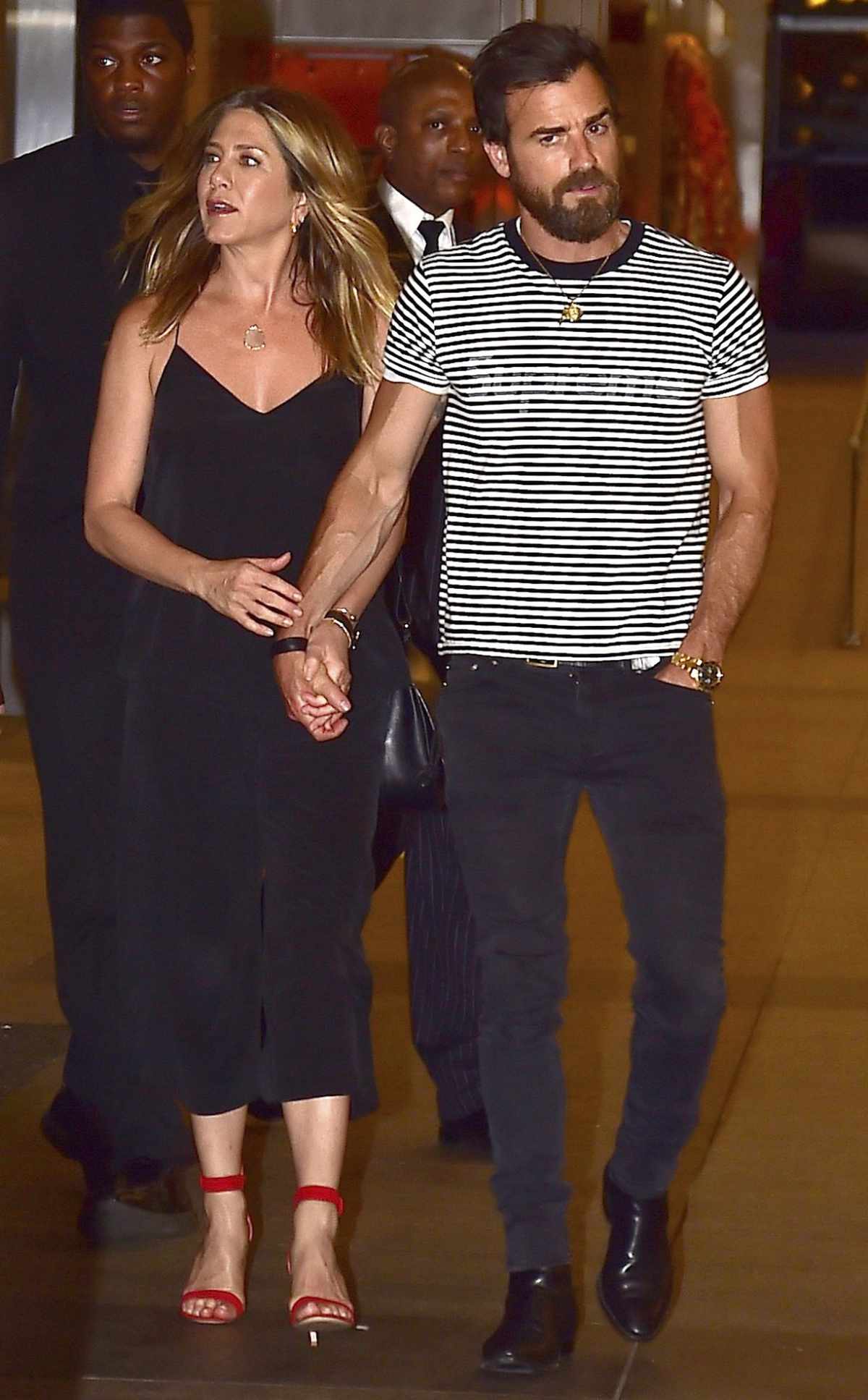 NEW YORK, NY - JUNE 19:  Jennifer Aniston and Justin Theroux are seen in Midtown on June 19, 2016 in New York City.  (Photo by Alo Ceballos/GC Images) GC Images  591542687 541524262