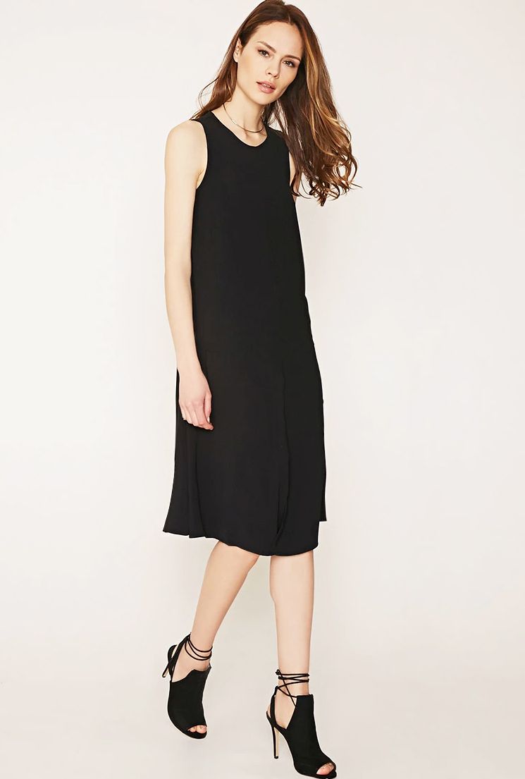 Forever 21 Contemporary inverted-pleat shift dress