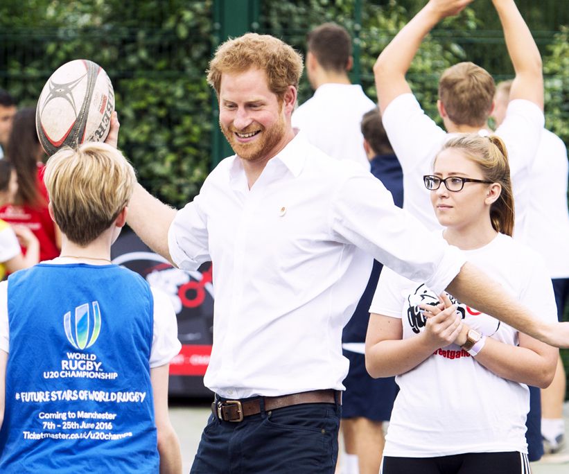 Prince Harry Playing Rugby - Embed 2016