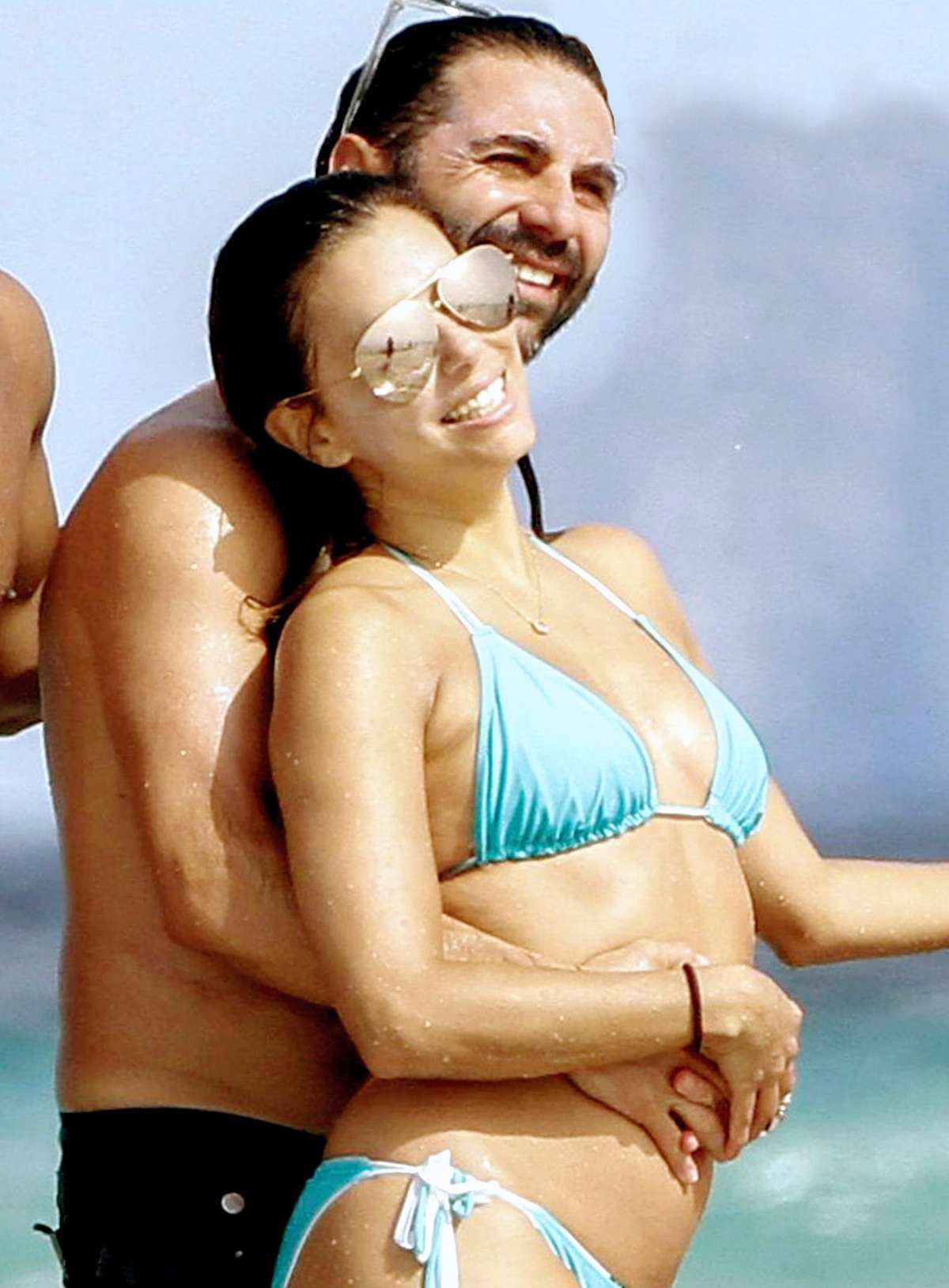 Eva Longoria and Jose Baston Beach - LEAD