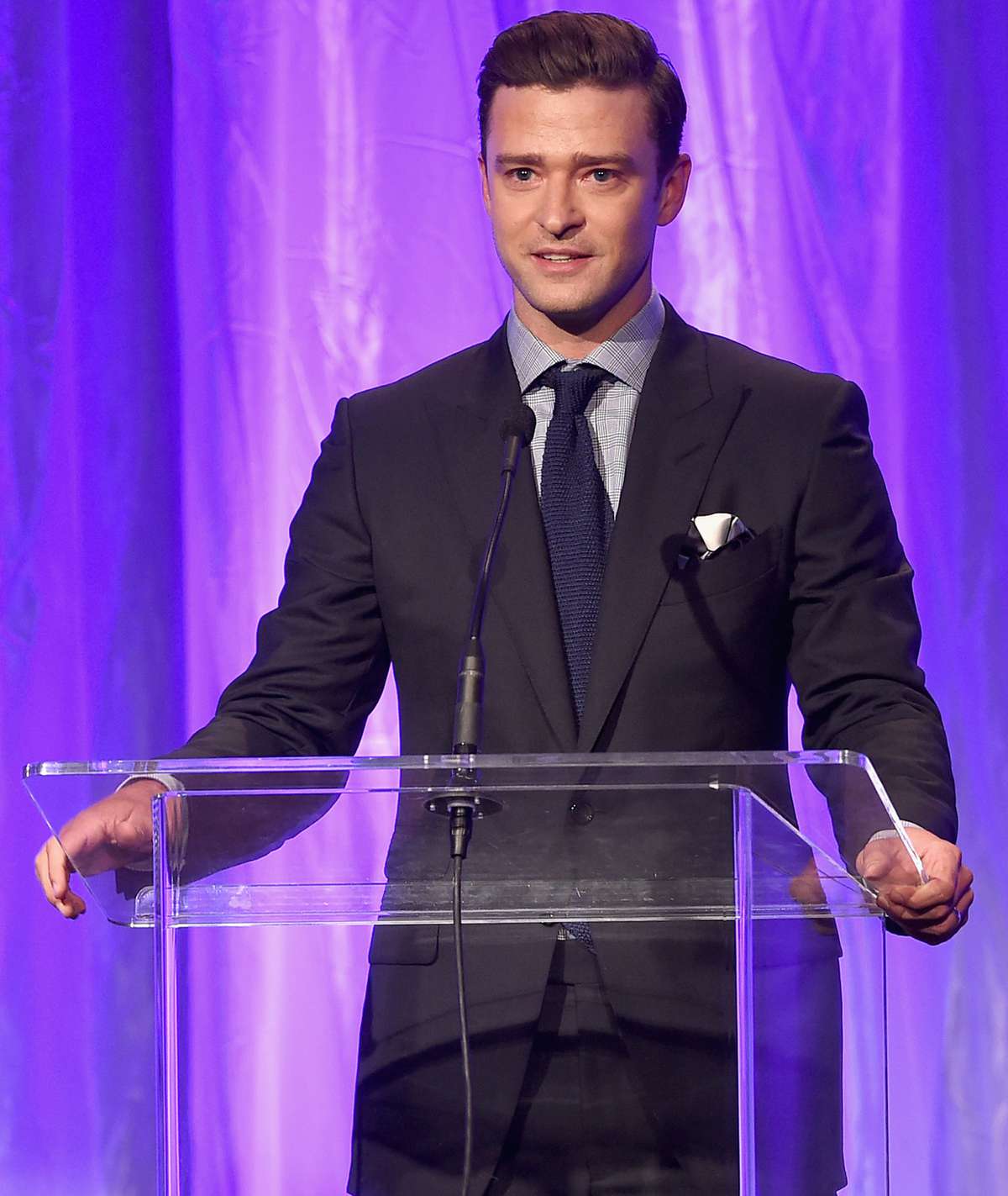 speaks onstage at the Hollywood Foreign Press Association's Grants Banquet at the Beverly Wilshire Four Seasons Hotel on August 4, 2016 in Beverly Hills, California.