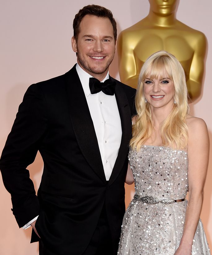HOLLYWOOD, CA - FEBRUARY 22:  Actors Chris Pratt (L) and Anna Faris attend the 87th Annual Academy Awards at Hollywood & Highland Center on February 22, 2015 in Hollywood, California.  (Photo by Steve Granitz/WireImage)