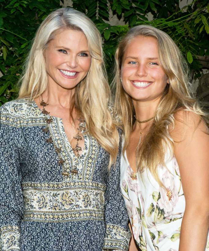 EAST HAMPTON, NY - AUGUST 12:  Christie Brinkley and Sailor Brinkley Cook attend the 2016 Chefs & Champagne For Elephants at The Baker House 1650 on August 12, 2016 in East Hampton, New York.  (Photo by Steven A Henry/Getty Images)