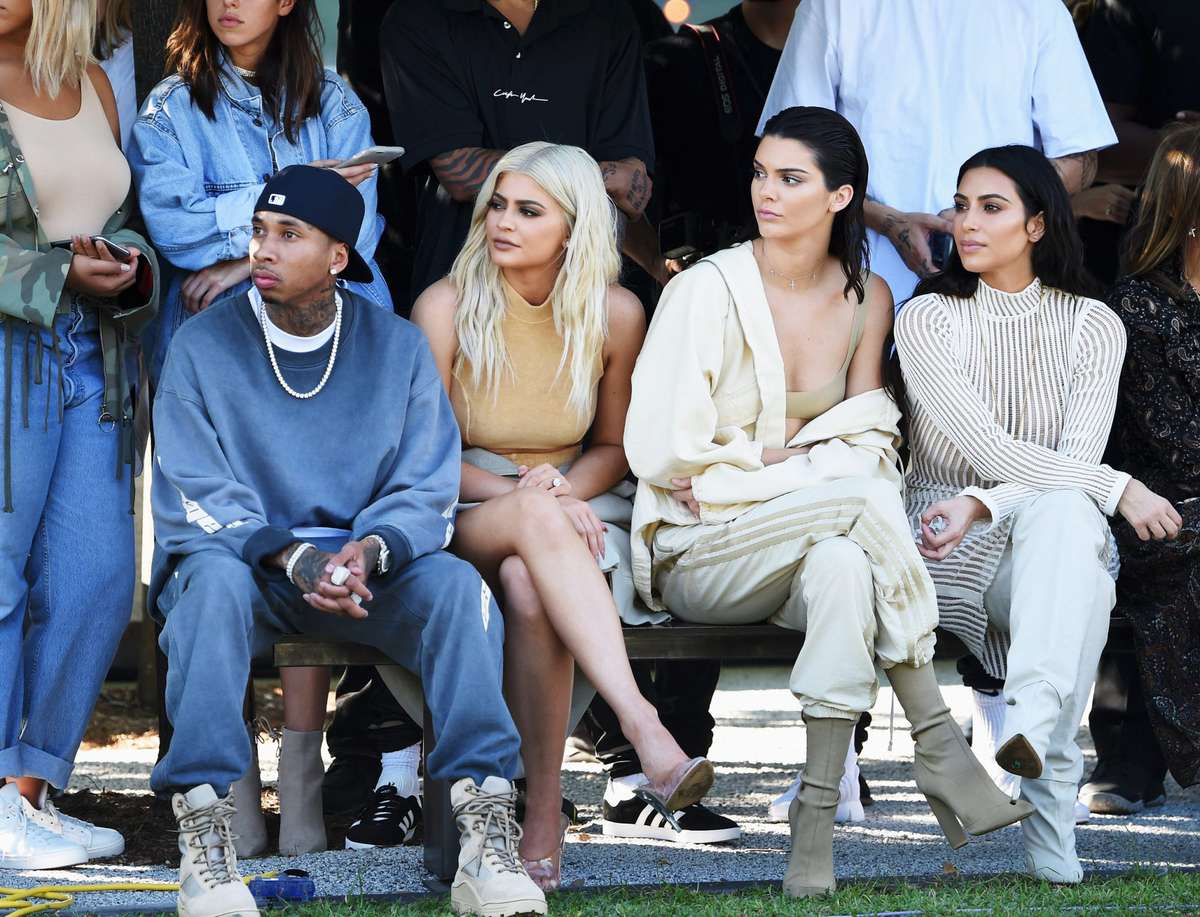 Tyga, Kylie Jenner, Kendall Jenner, Kim Kardashian - Kanye West Yeezy Season 4 fashion show  - September 7, 2016
