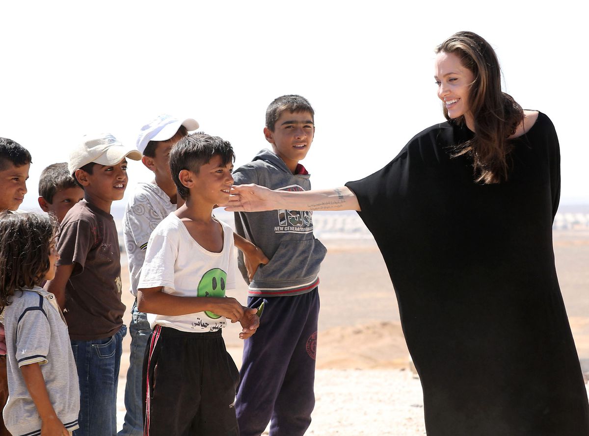 Angelina Jolie Visit Refugee Camp - Embed 2