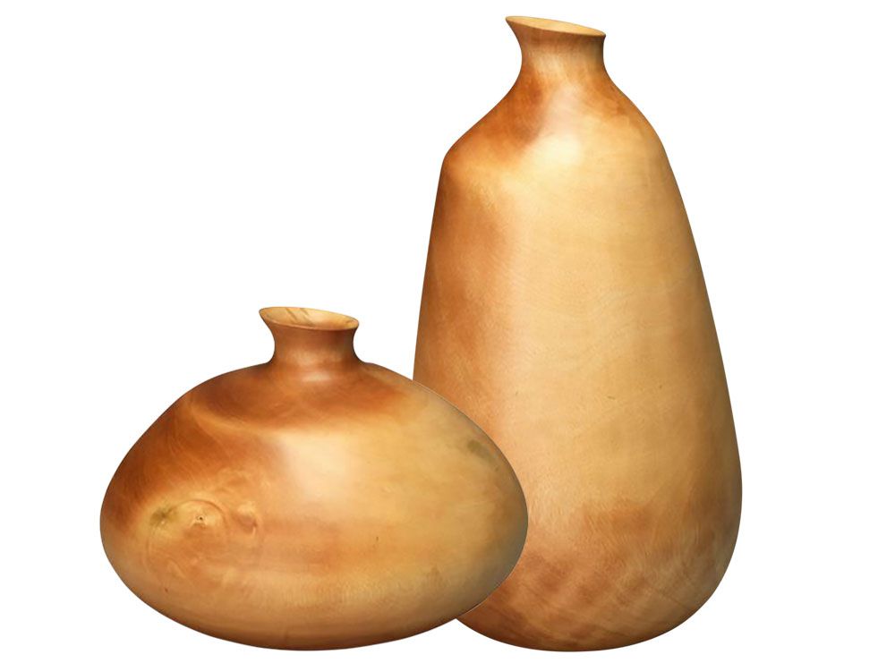 Wood Organic Vase