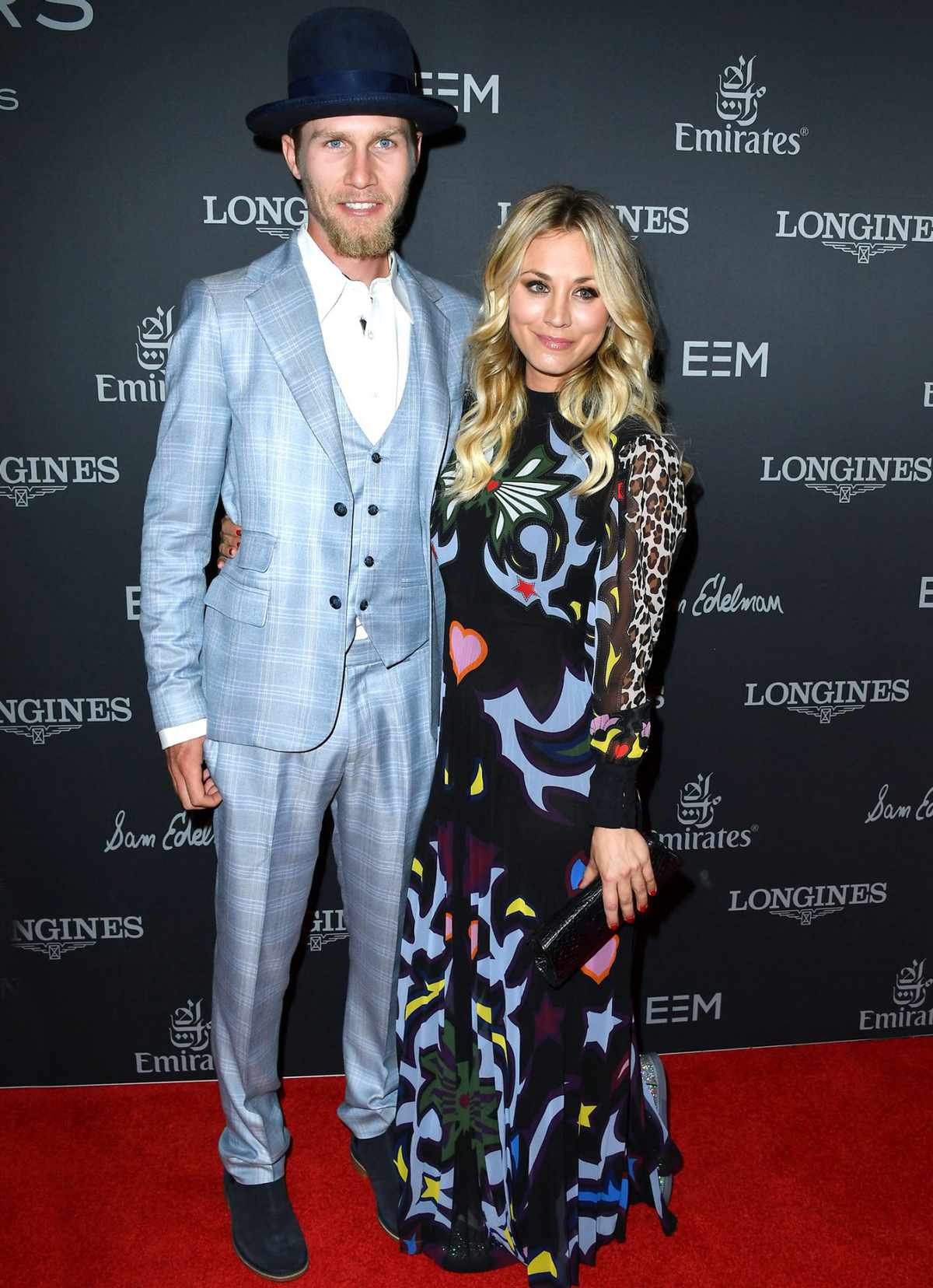 LONG BEACH, CA - SEPTEMBER 29:  Kaley Cuoco, Karl Cook arrives at the Longines Masters Los Angeles - Gala at Long Beach Convention Center on September 29, 2016 in Long Beach, California.  (Photo by Steve Granitz/WireImage)