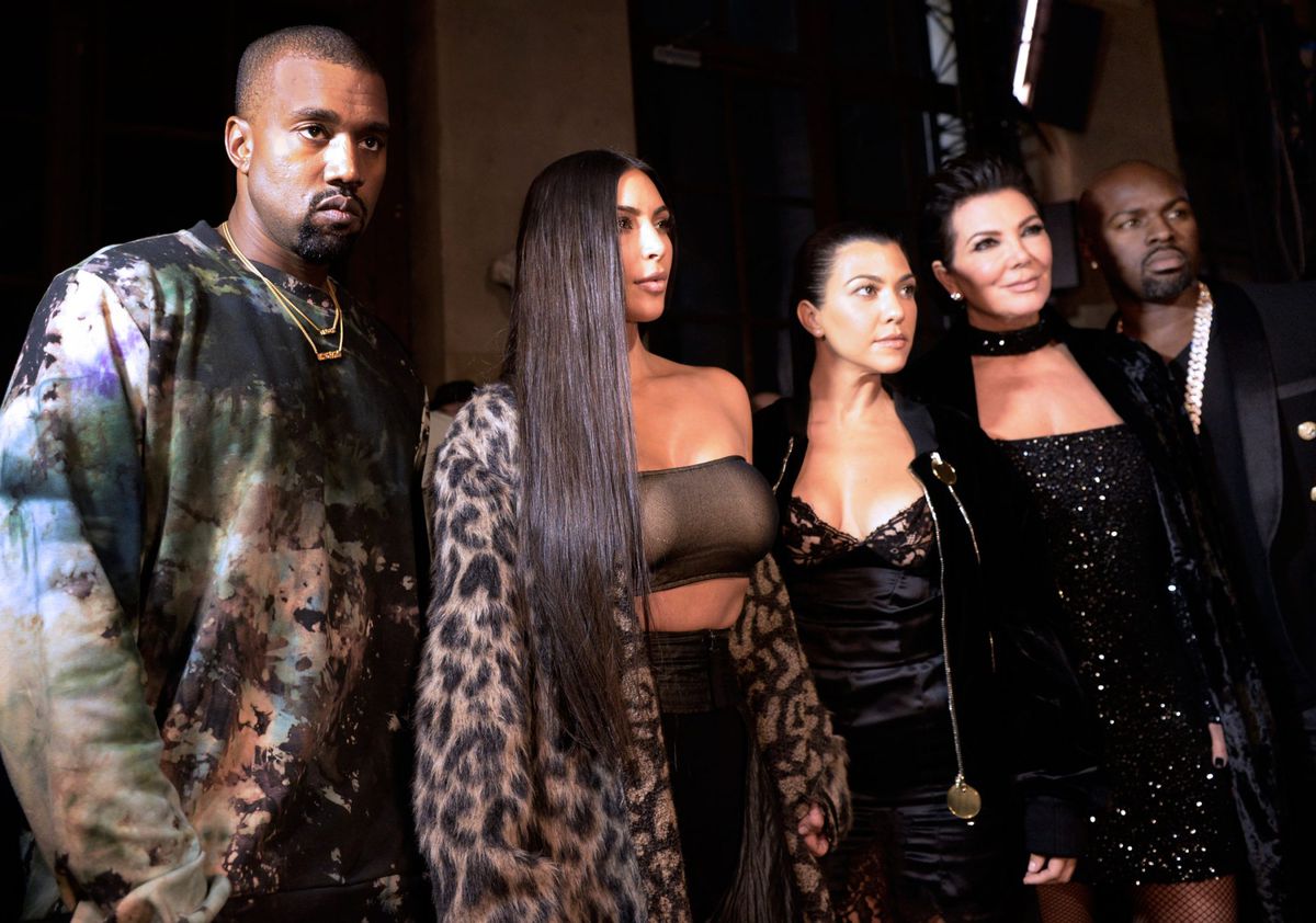 Kanye West, Kim Kardashian, Kourtney Kardashian, Kris Jenner and Corey Gambl - September 29, 2016