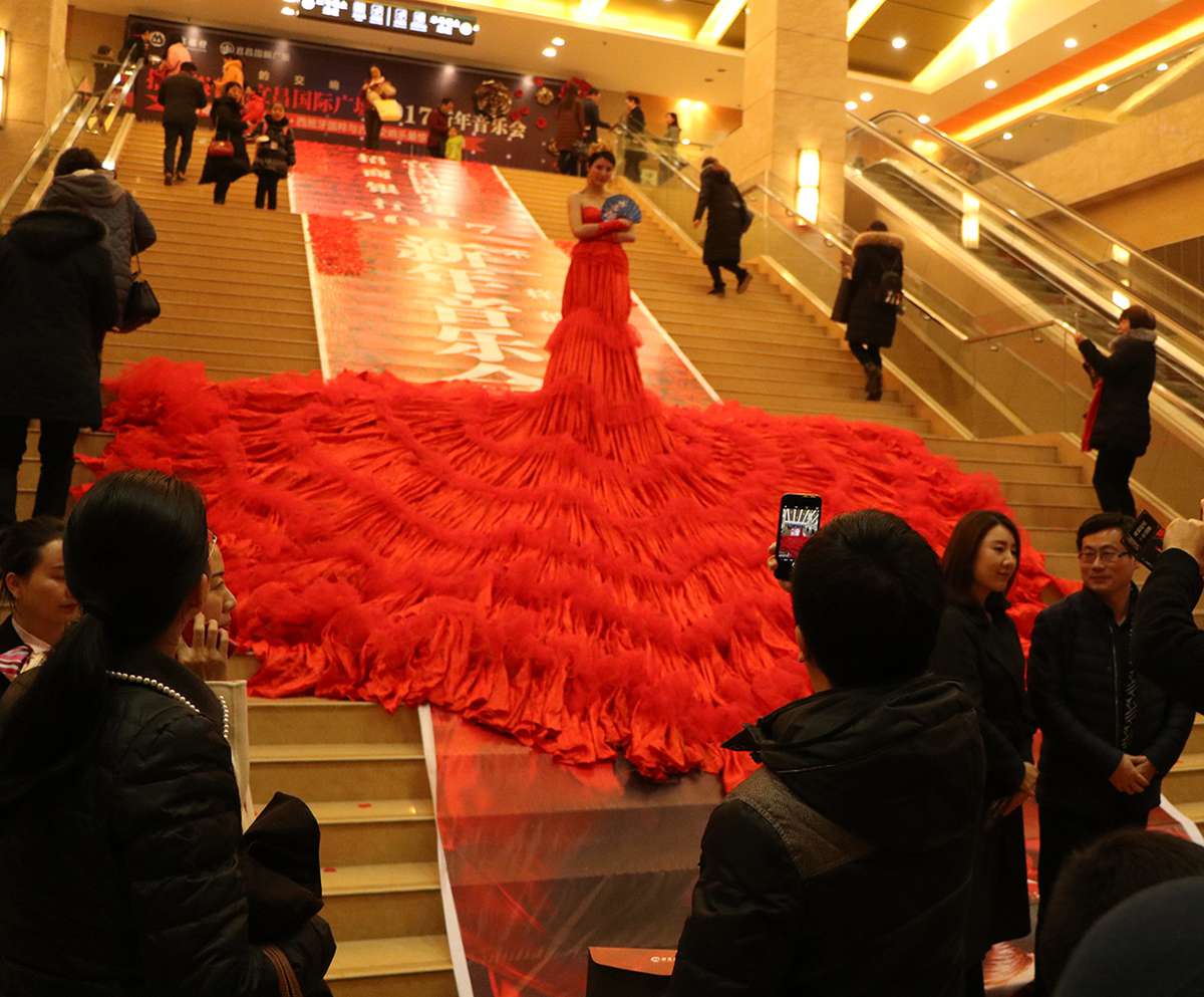 This Woman in a 19-Foot Dress