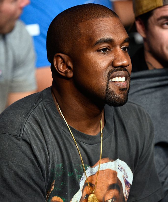 LAS VEGAS, NV - AUGUST 20:  Rapper Kanye West attends the UFC 202 event at T-Mobile Arena on August 20, 2016 in Las Vegas, Nevada. (Photo by Jeff Bottari/Zuffa LLC/Zuffa LLC via Getty Images)