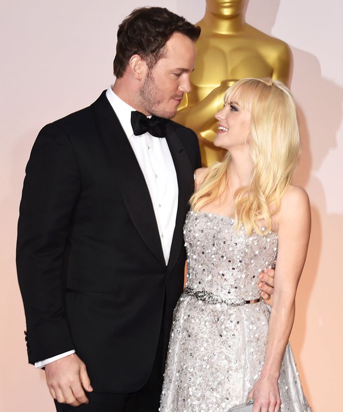 HOLLYWOOD, CA - FEBRUARY 22:  Chris Pratt and Anna Faris arrives at the 87th Annual Academy Awards at Hollywood & Highland Center on February 22, 2015 in Hollywood, California.  (Photo by Steve Granitz/WireImage)
