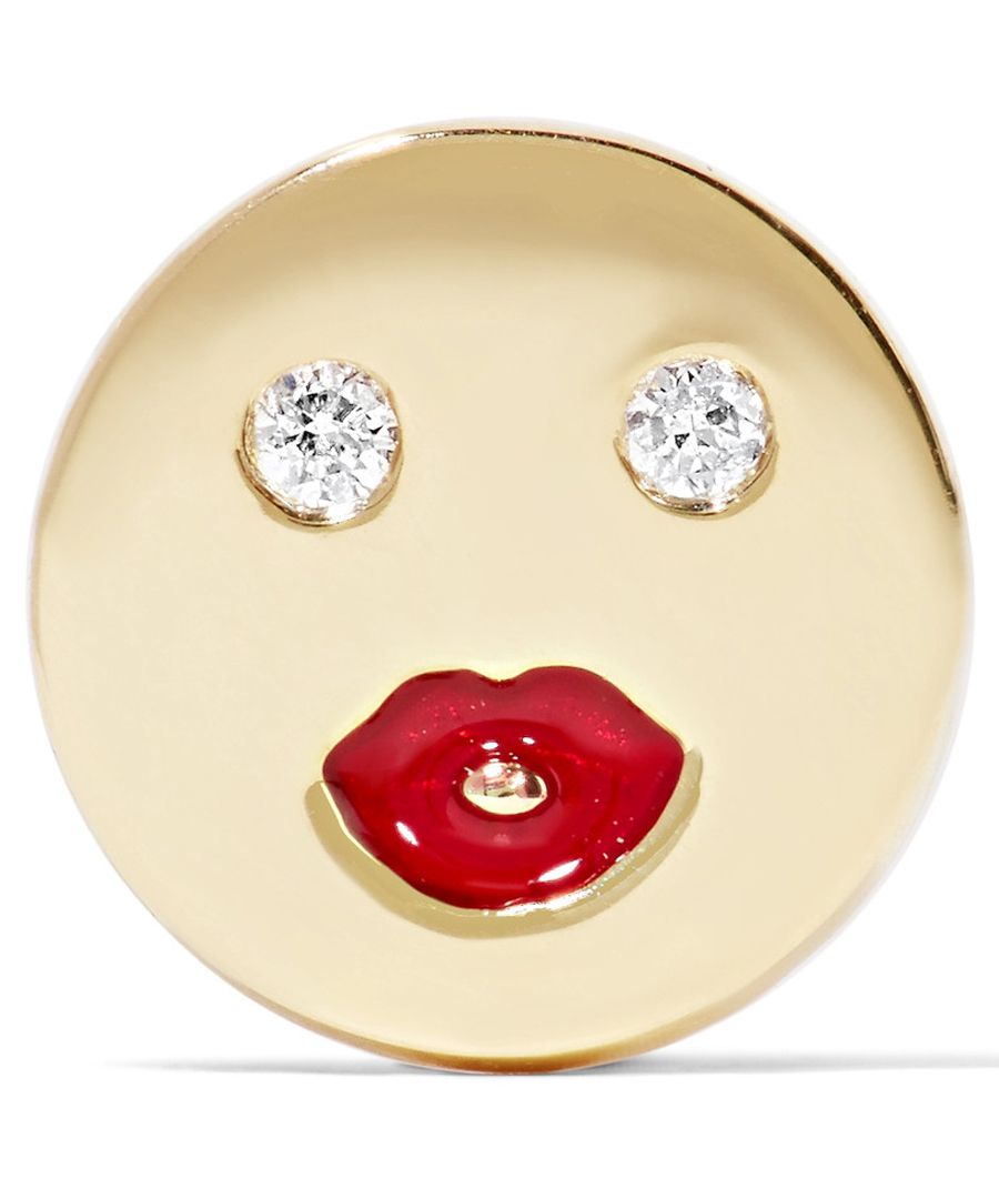 Alison Lou 14-karat Gold Diamond Earring
