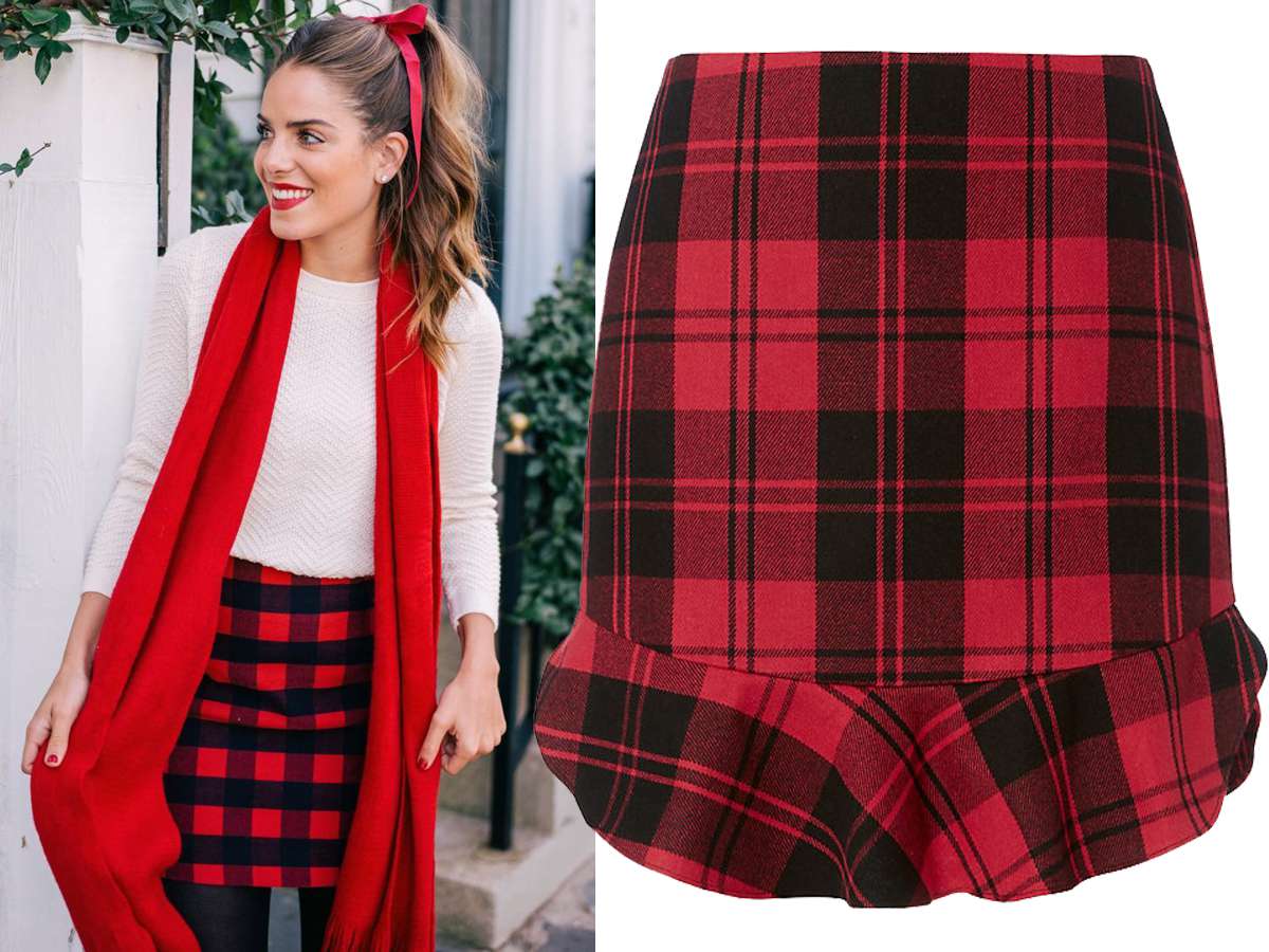 Exclusive for Intermix Plaid Skirt