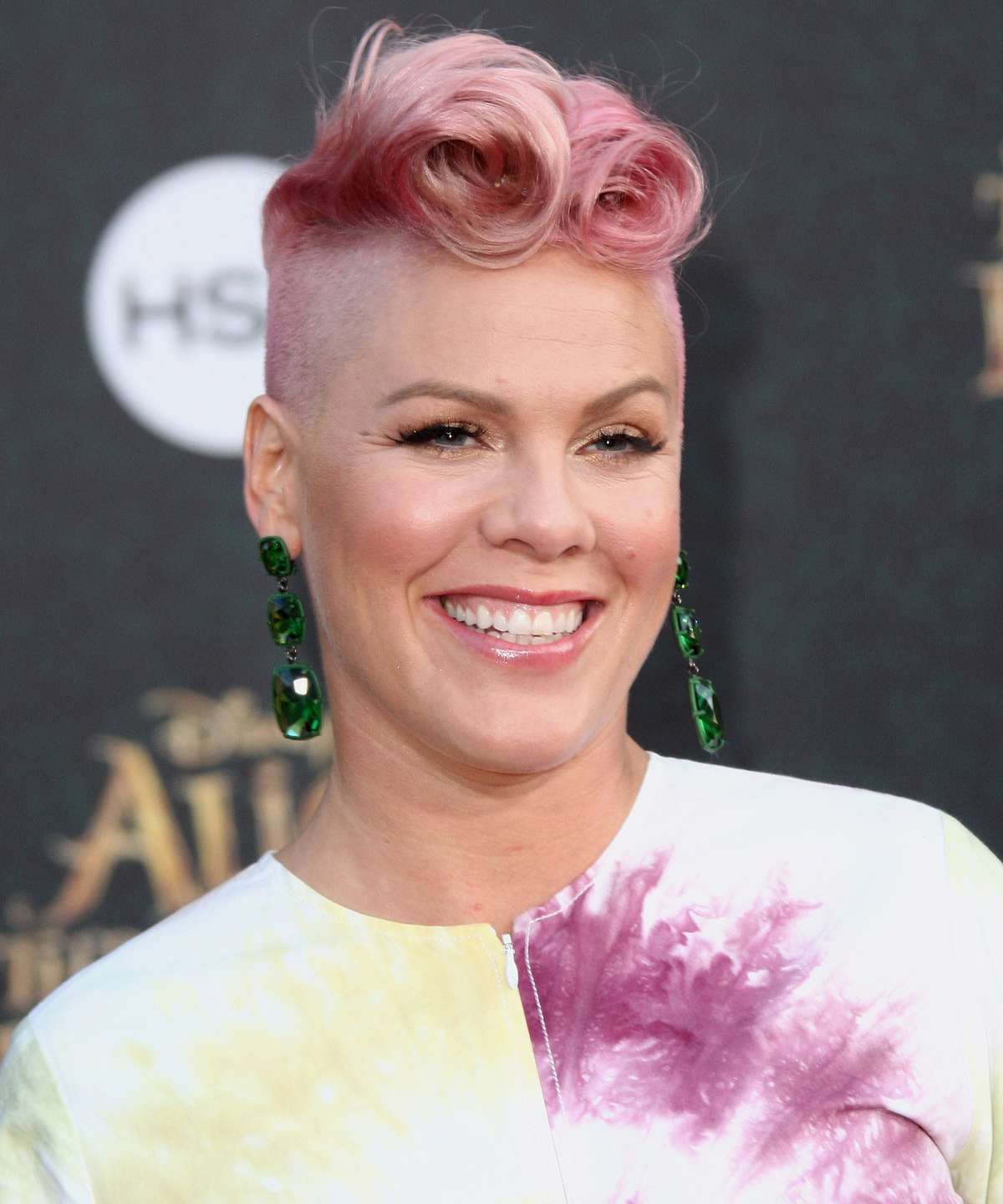 Recording artist Pink, aka Alecia Moore attends the premiere of Disney's 'Alice Through The Looking Glass' at the El Capitan Theatre on May 23, 2016 in Hollywood, California.