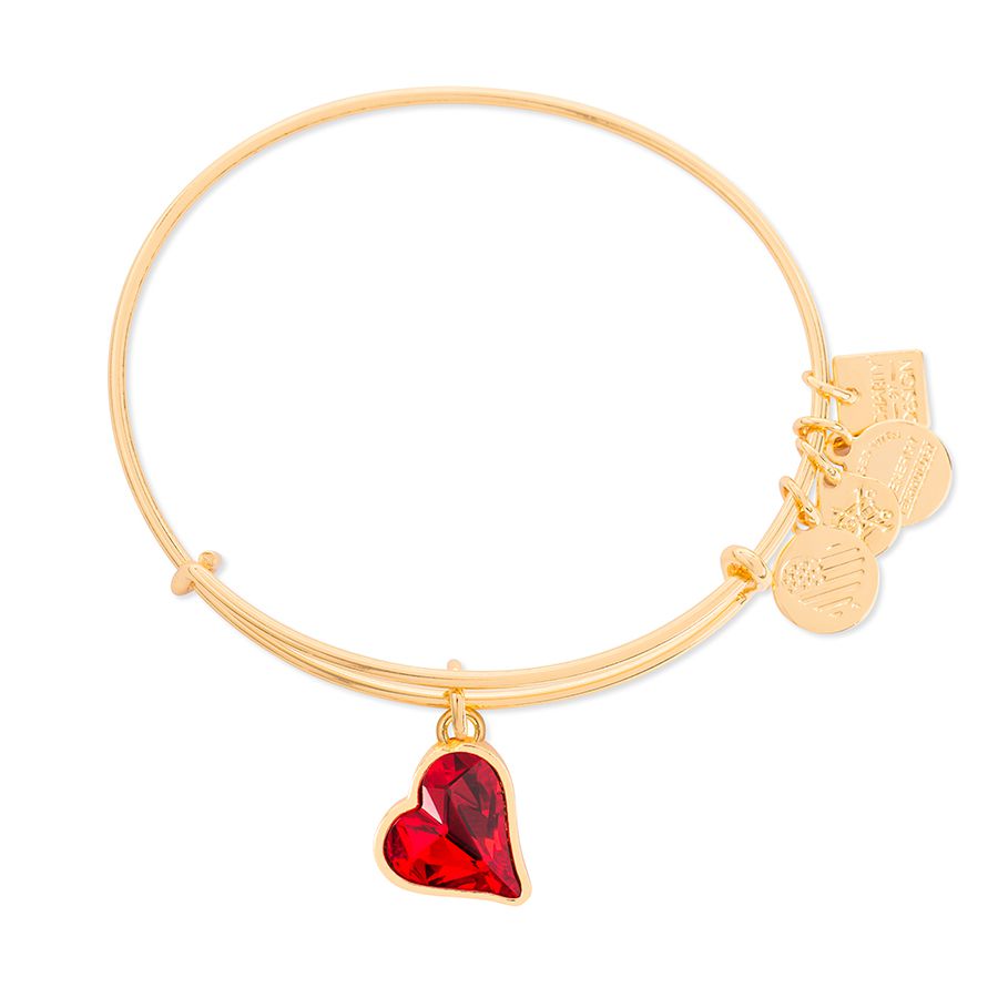 (Alex and Ani)RED Heart of Strength Bangle