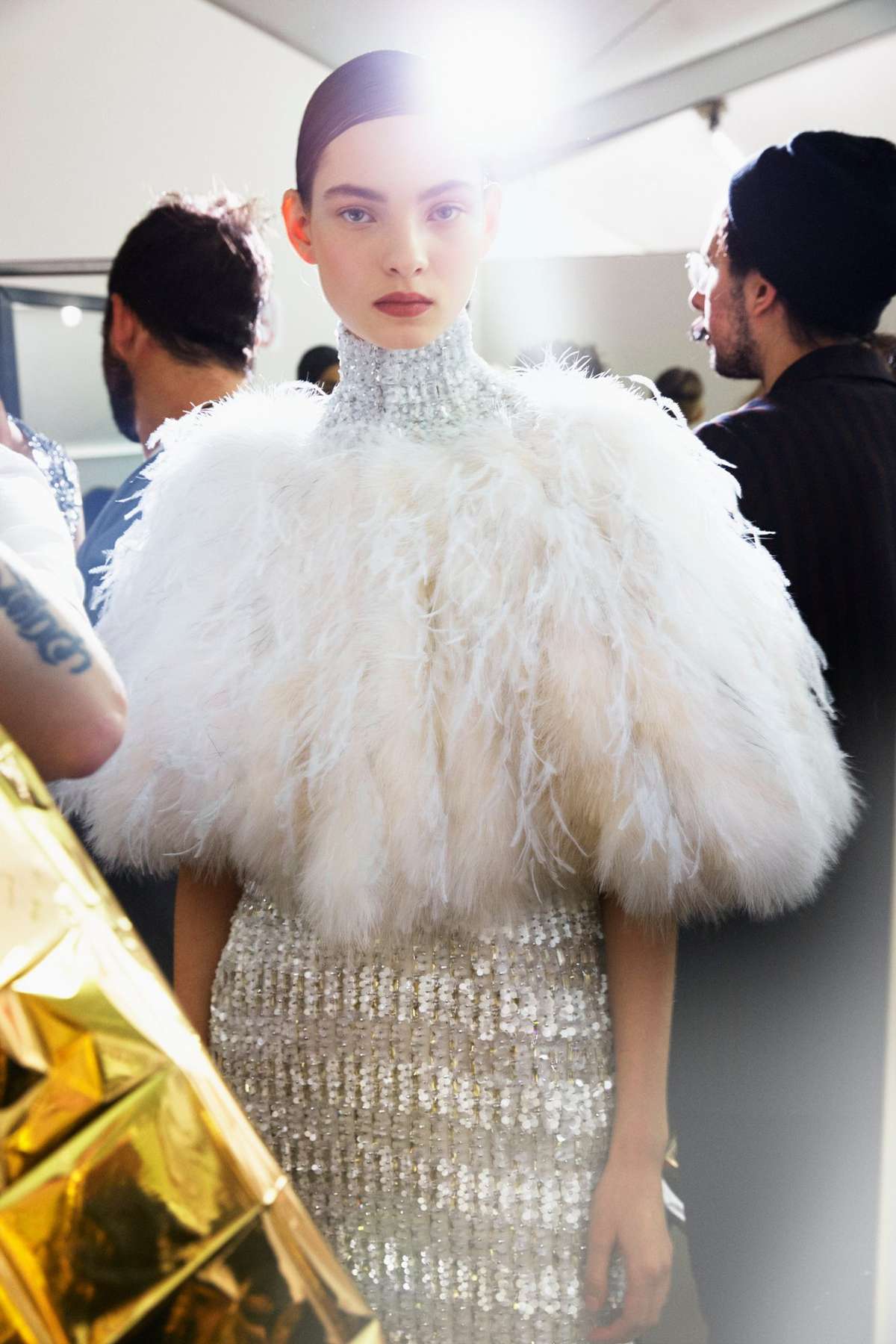 Backstage at Chanel Haute Couture