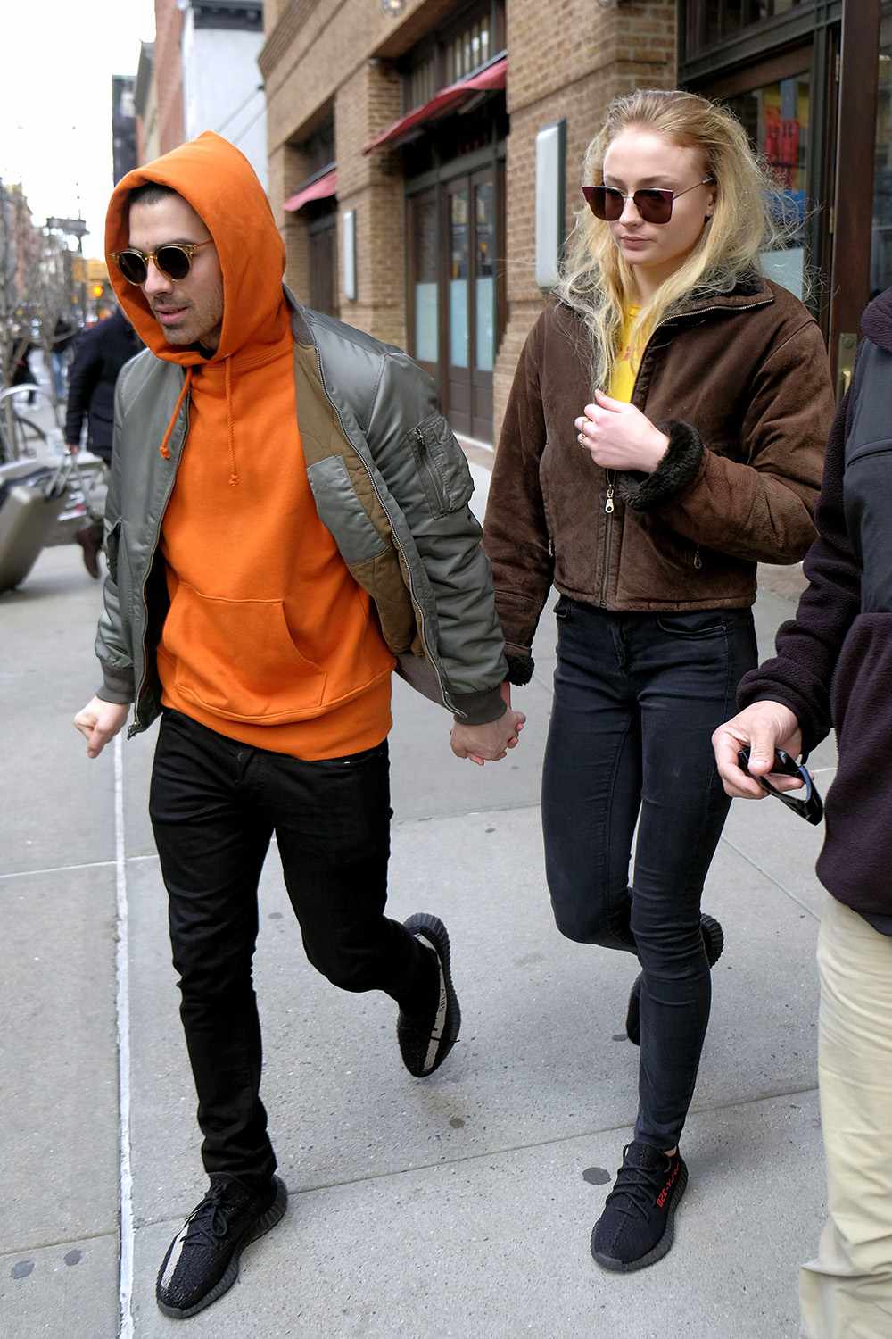 Mandatory Credit: Photo by Curtis Means/ACE Pictures/REX/Shutterstock (8467873g)                    Joe Jonas, Sophie Turner                    Joe Jonas and Sophie Turner out and about, New York, USA - 03 Mar 2017