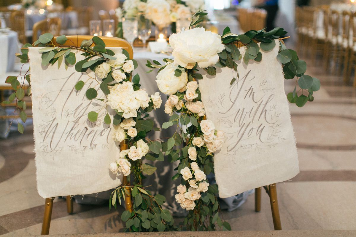 Spice Up Your Bride & Groom Chairs 