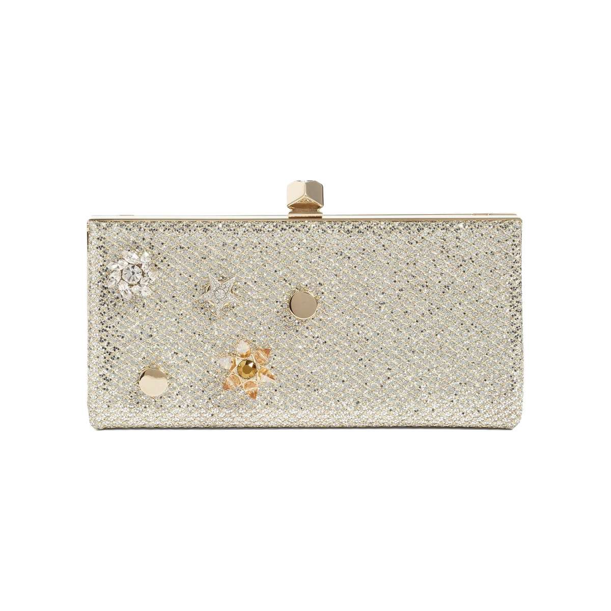 Jewelled Collection Celeste Buttons Glitter Clutch