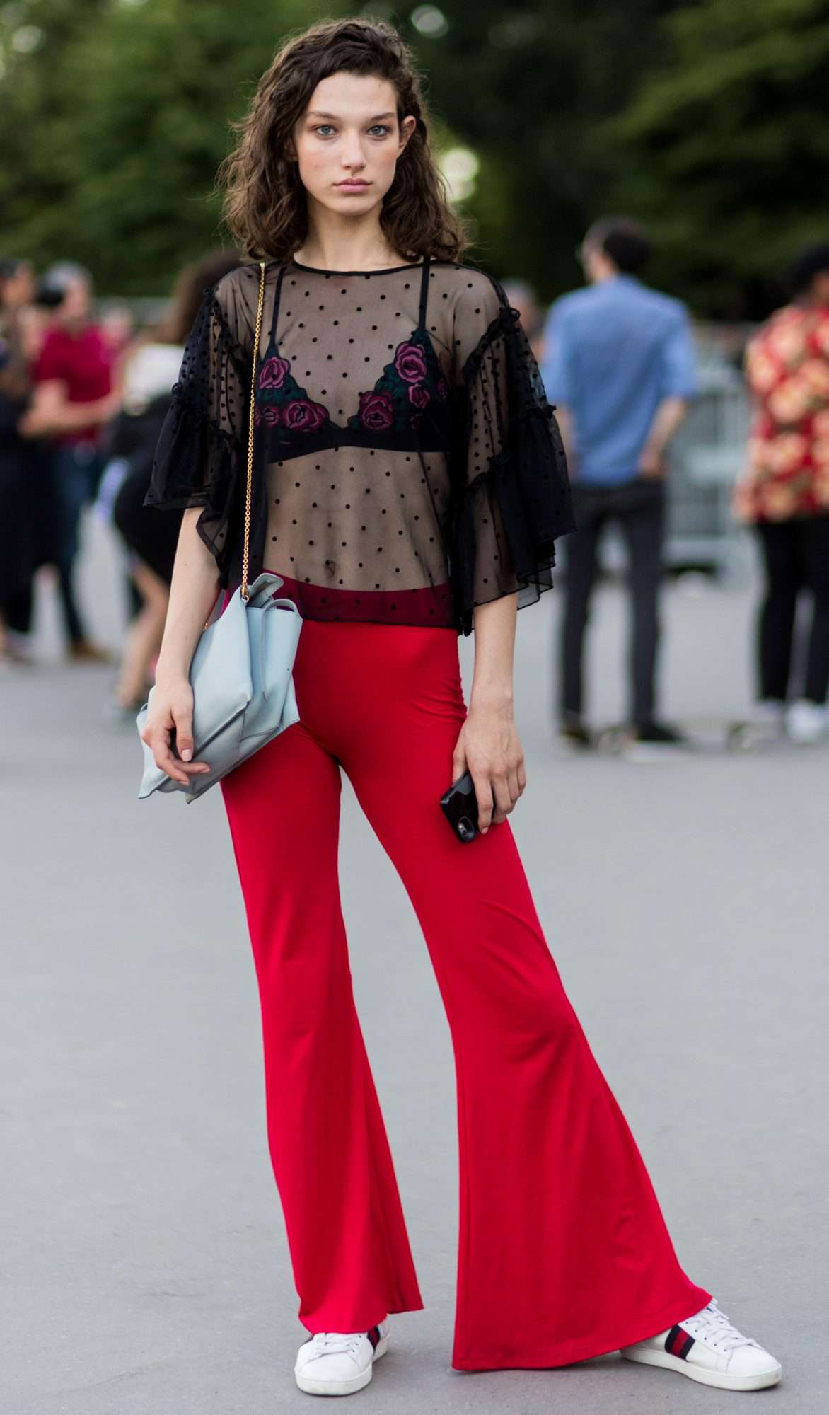 SHEER TOP AND SUPER FLARES
