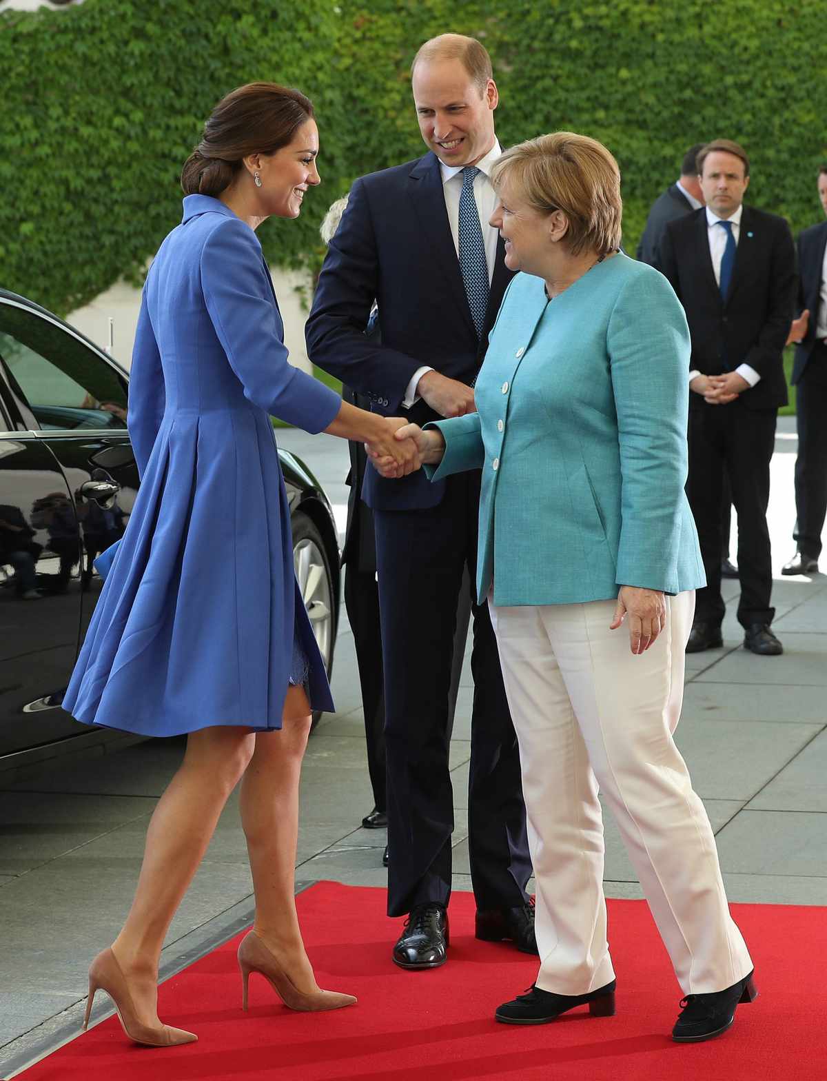 Meeting German Chancellor Angela Merkel