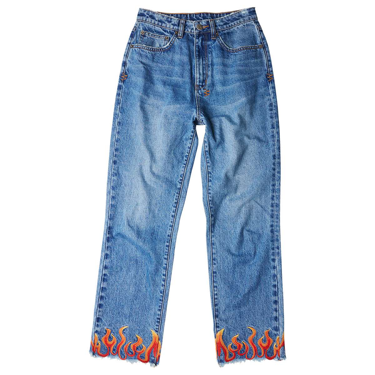 The Embroidered Hem Jean