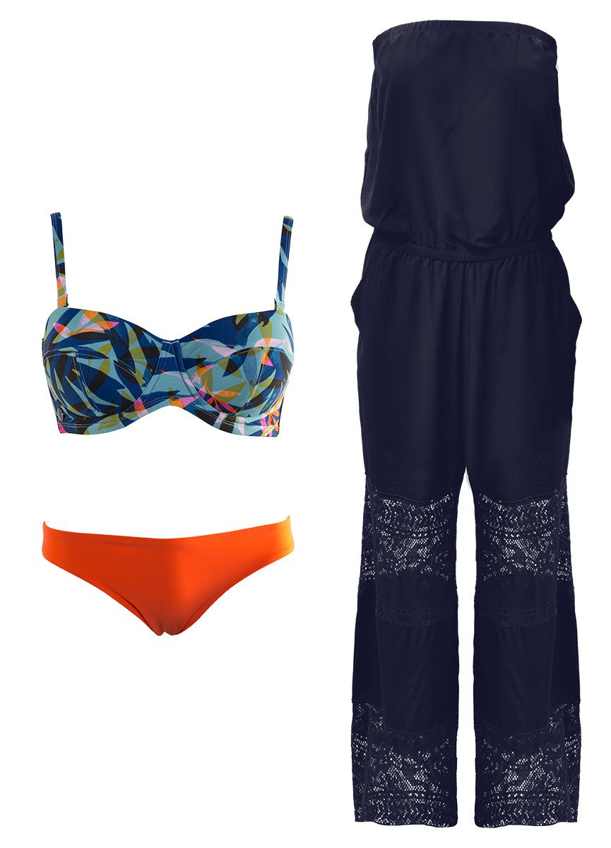 The Mixed Bikini and Strapless Jumper