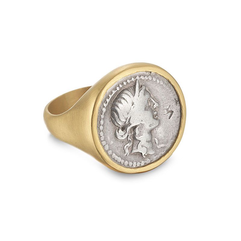 Ancient Roman Figurehead Coin Ring