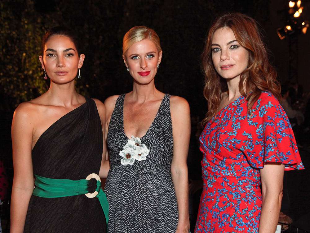 Lily Aldridge, Nicky Hilton Rothschild, and Michelle Monaghan 