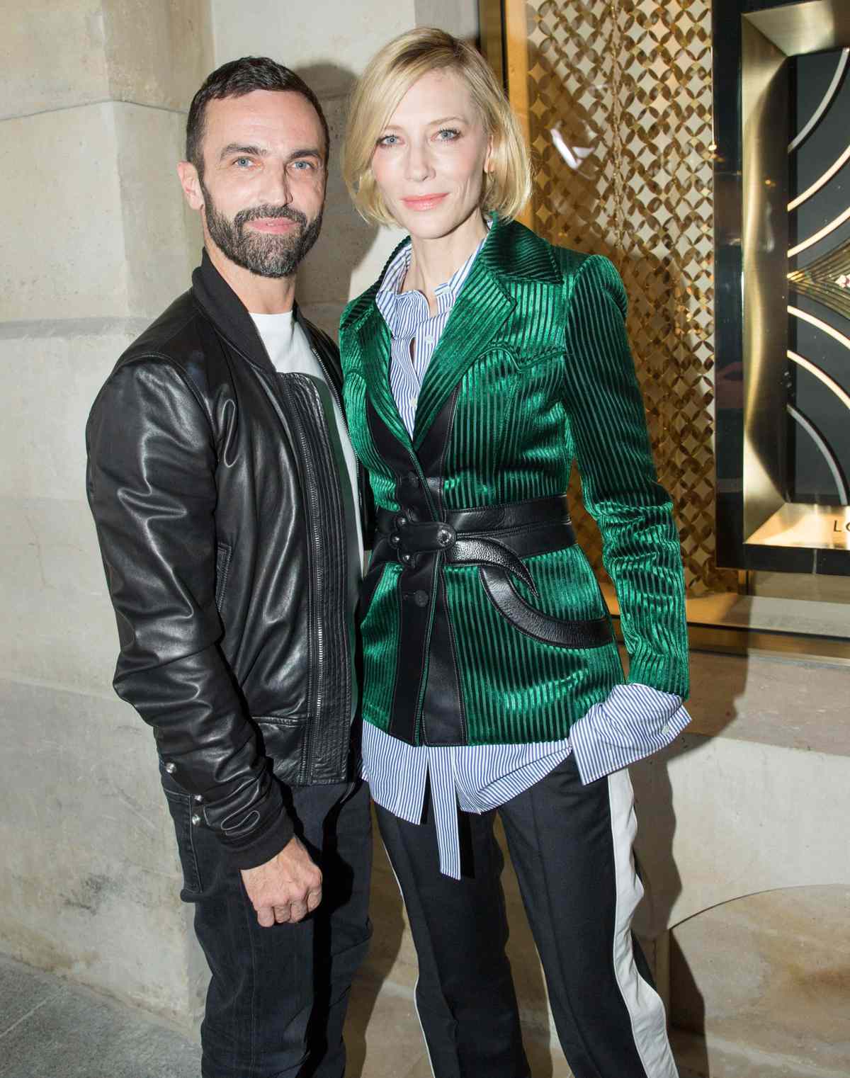 Nicolas Ghesqui&egrave;re and Cate Blanchett