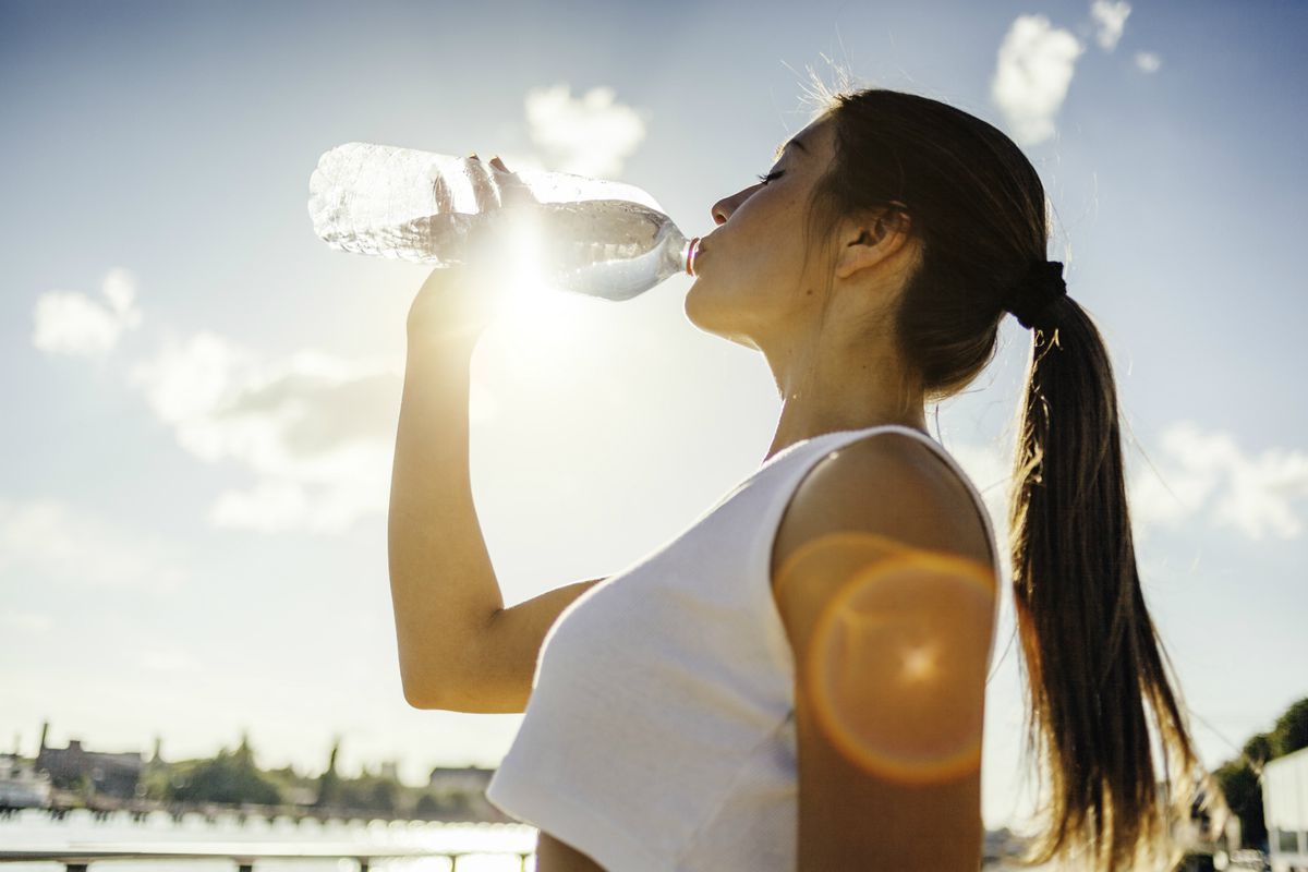 Woman Drinking Water Lead