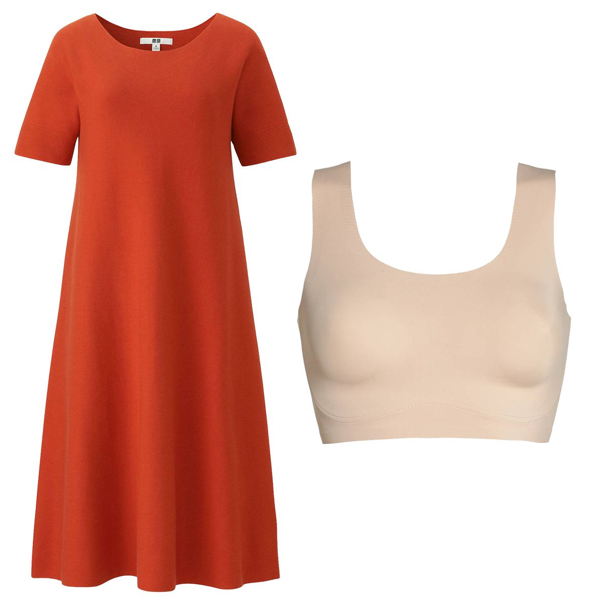 FITTED DRESS + SMOOTHING BRA