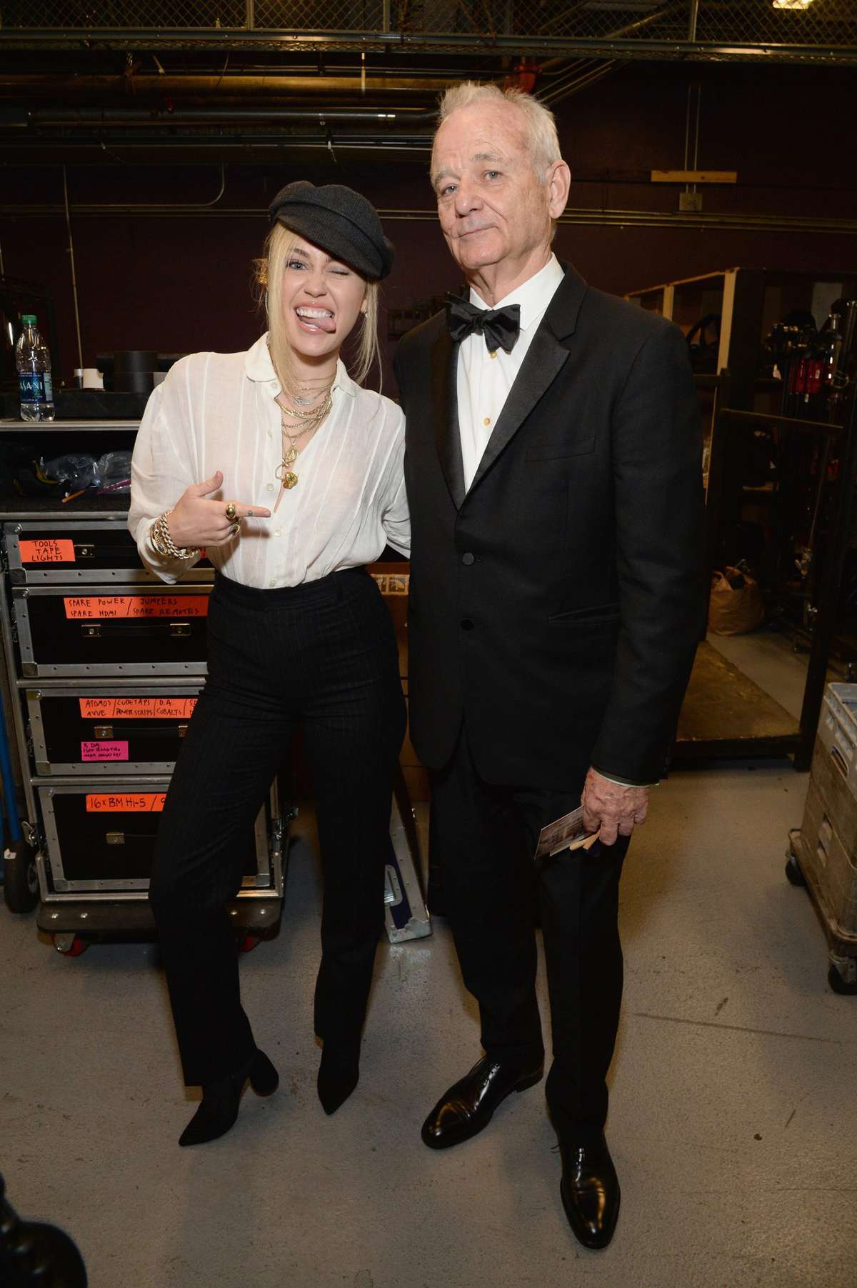 Miley Cyrus and Bill Murray