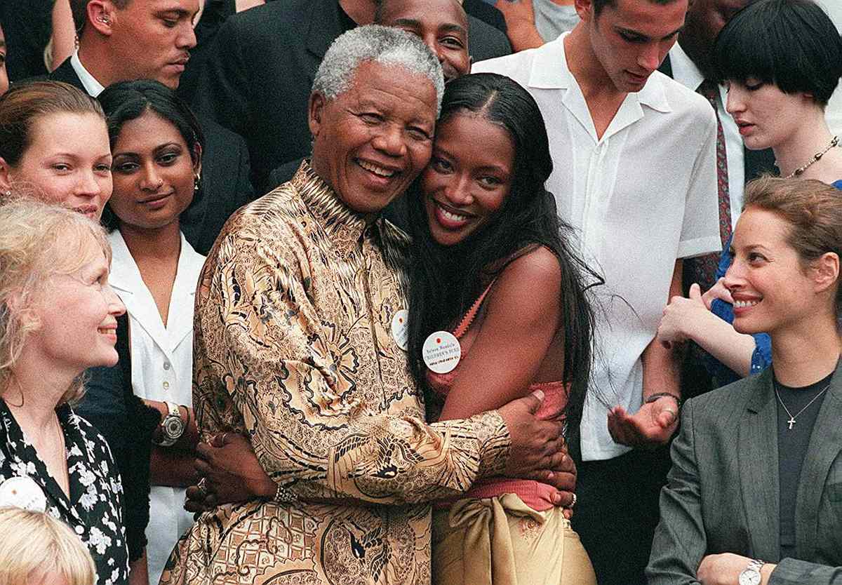 Naomi Campbell Nelson Mandela