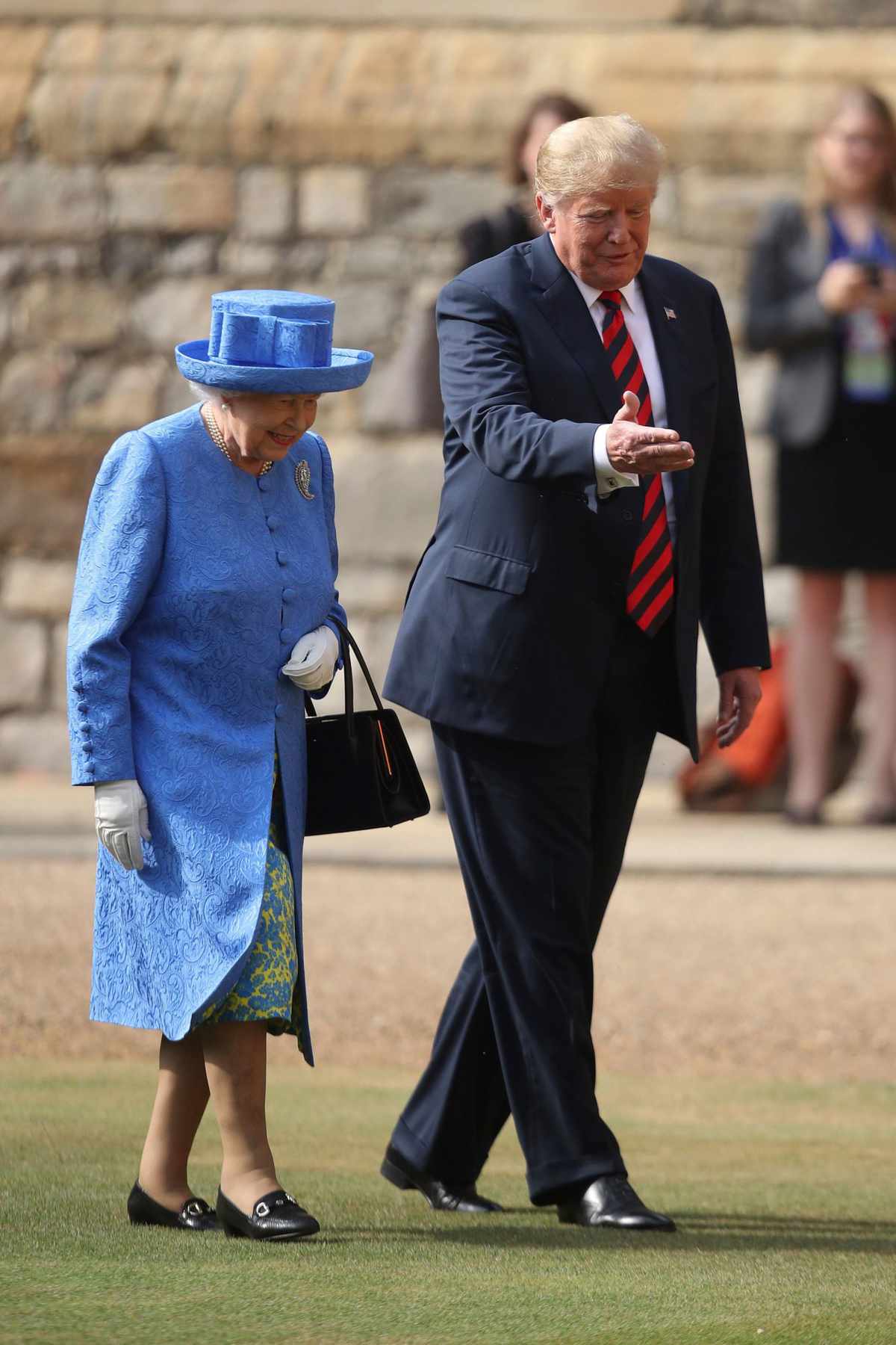 Queen Elizabeth and Donald Trump