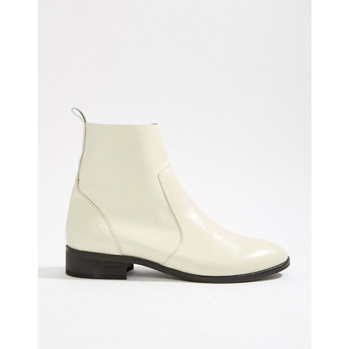 Office Ashleigh White Leather Calf Boots
