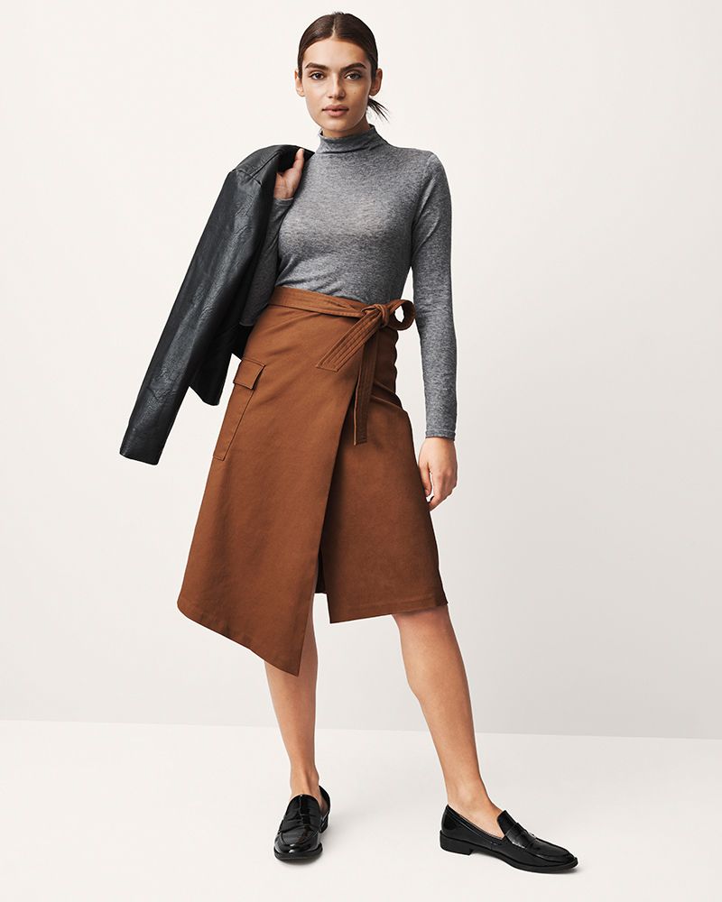Asymmetrical Wrap Skirt, $24.99