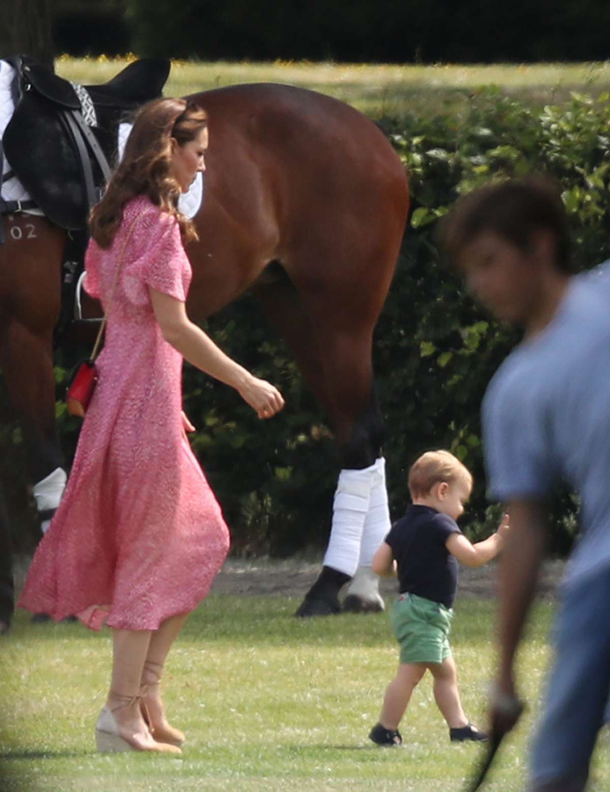 Prince Louis Had an Excellent Time Hamming it Up At the Polo Match