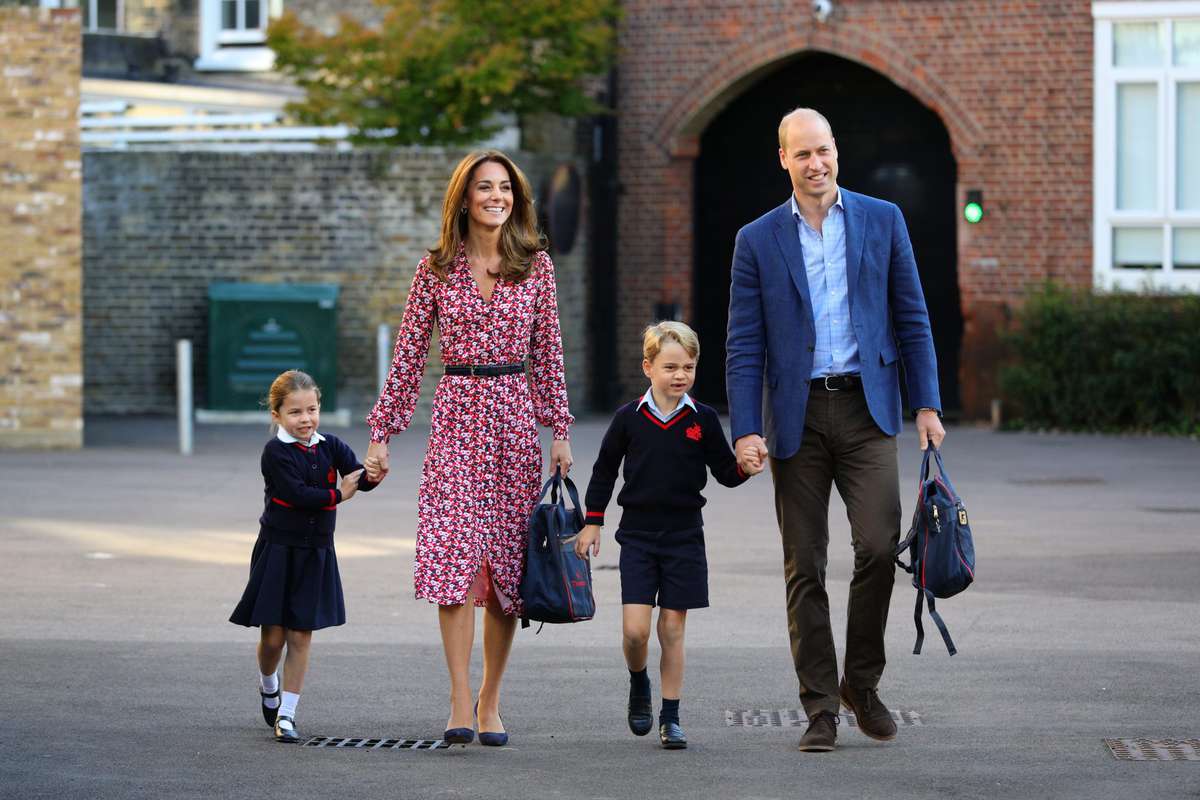 Kate Middleton Matched Her Outfit to Princess Charlotte and Prince George's School Uniforms