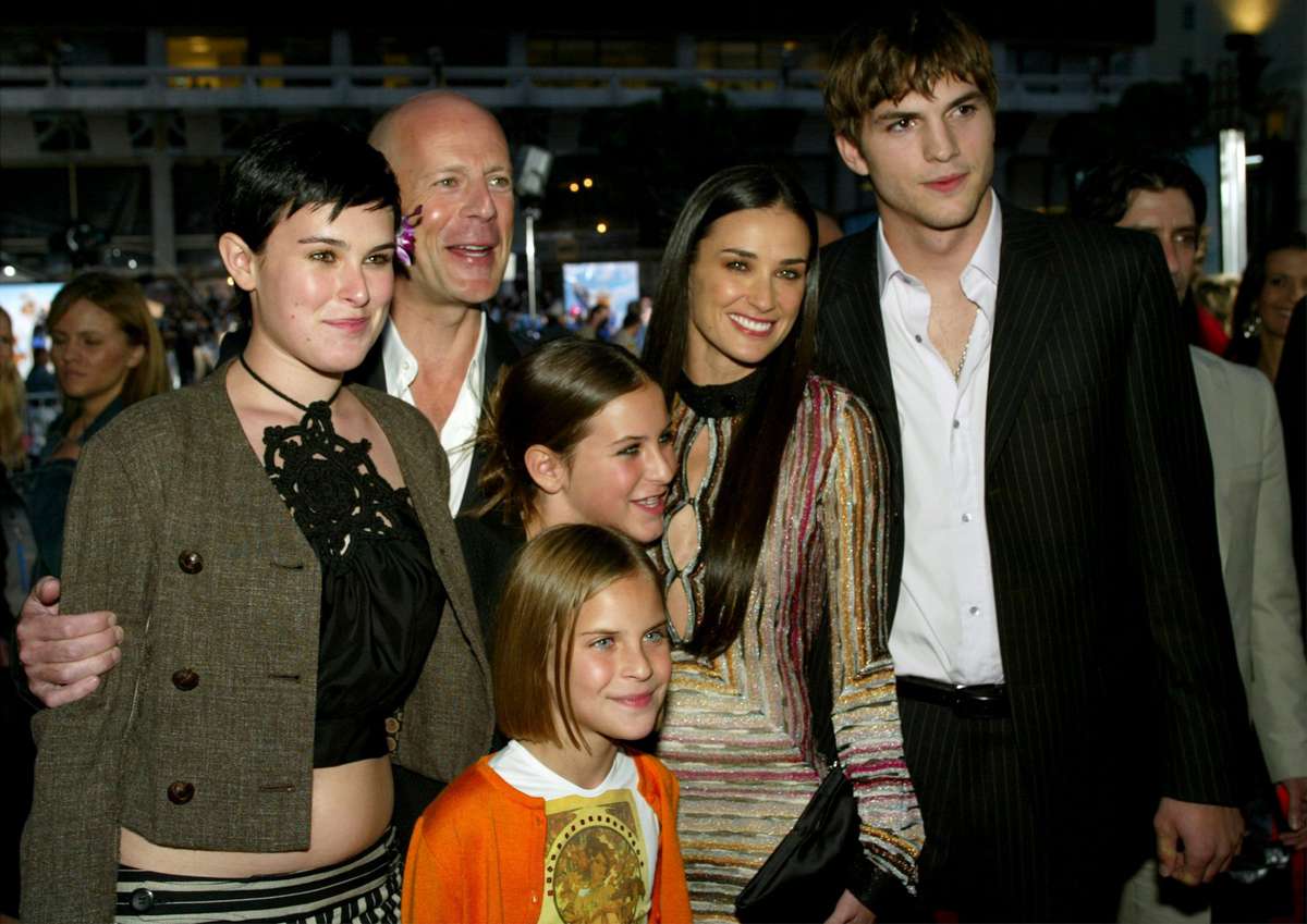 Demi Moore, Ashton Kutcher and Bruce Willis