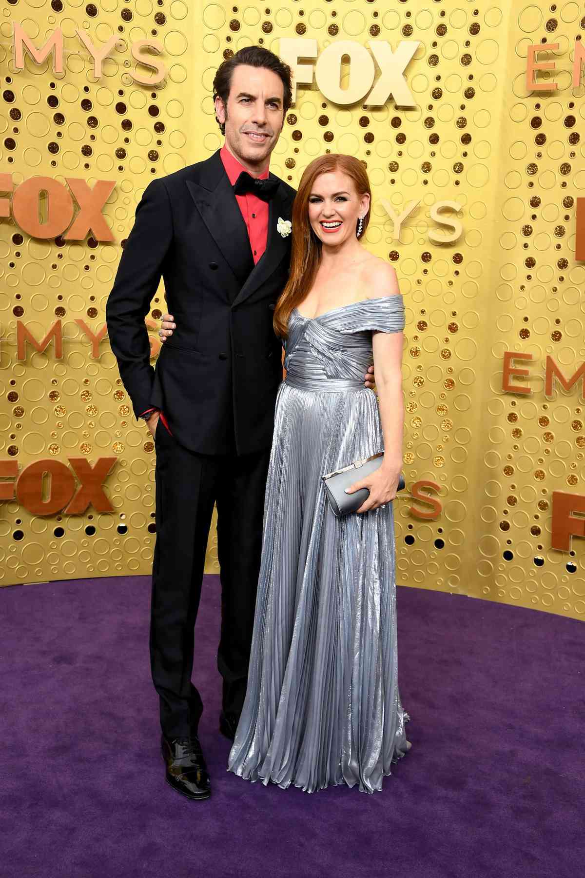 Sacha Baron Cohen and Isla Fisher Emmys couples