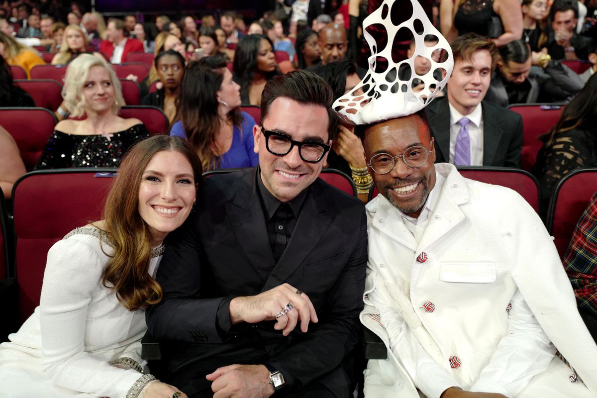 Sarah Levy, Daniel Levy and Billy Porter at the AMAs 2019