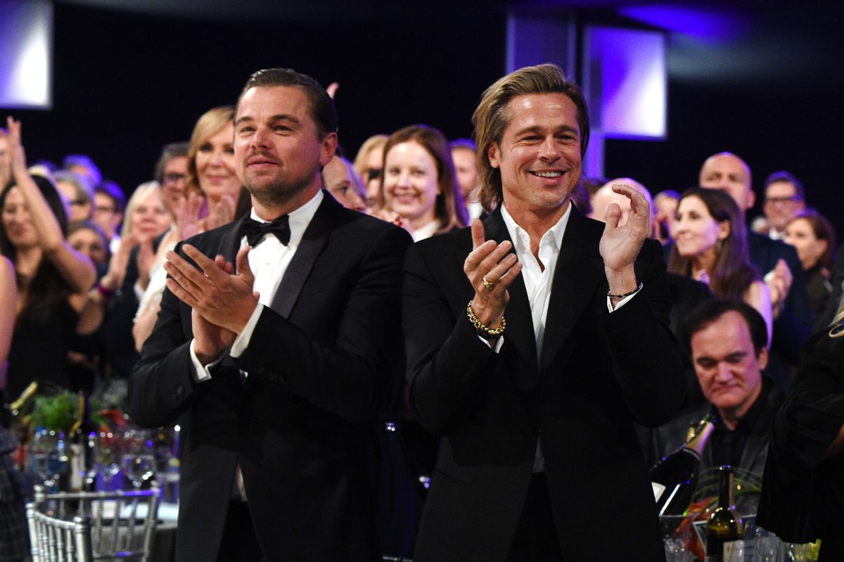 Brad Pitt Leonardo DiCaprio Screen Actors Guild Awards - Inside