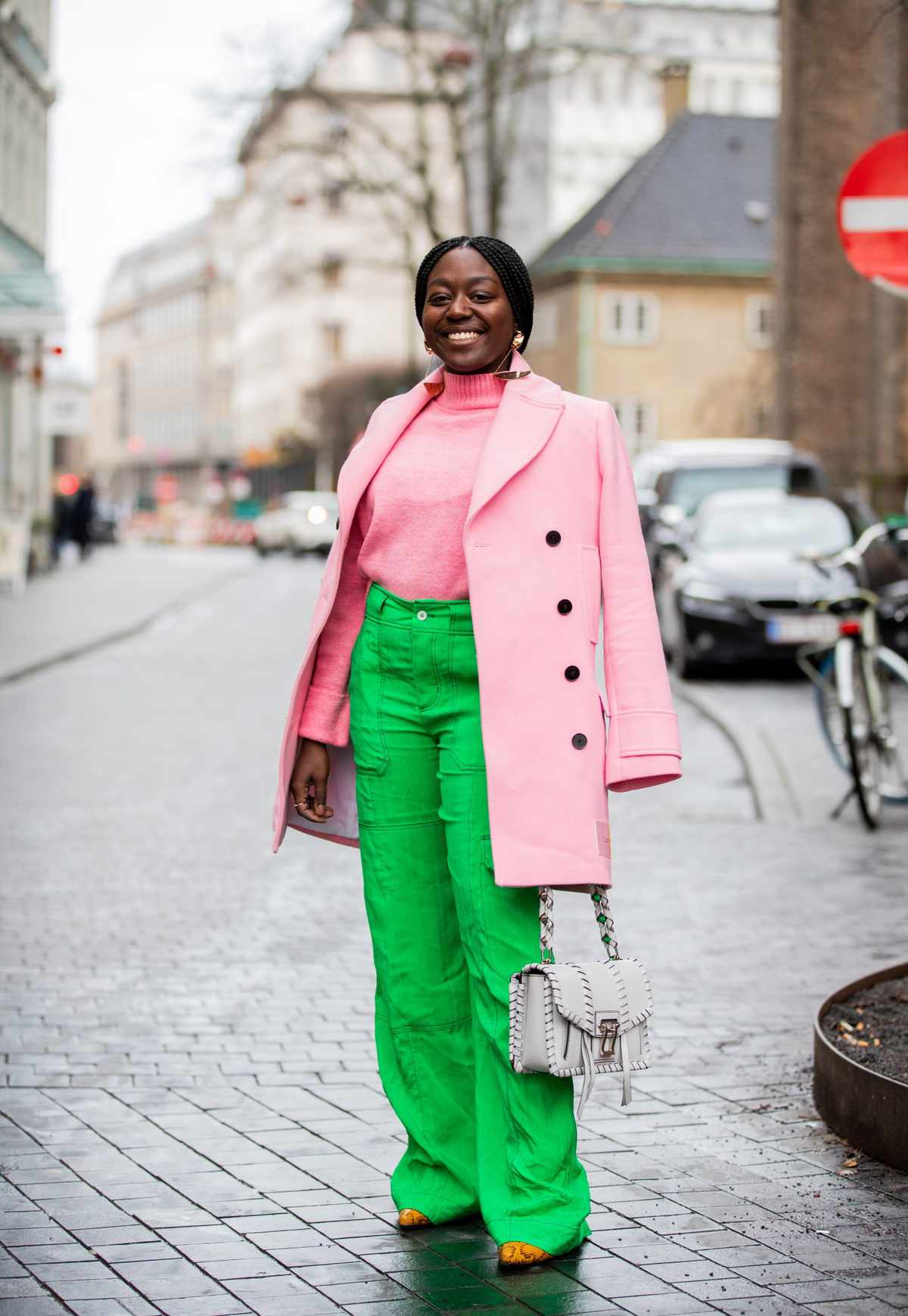 Color Pairing Ideas - Pink and Green Outfit