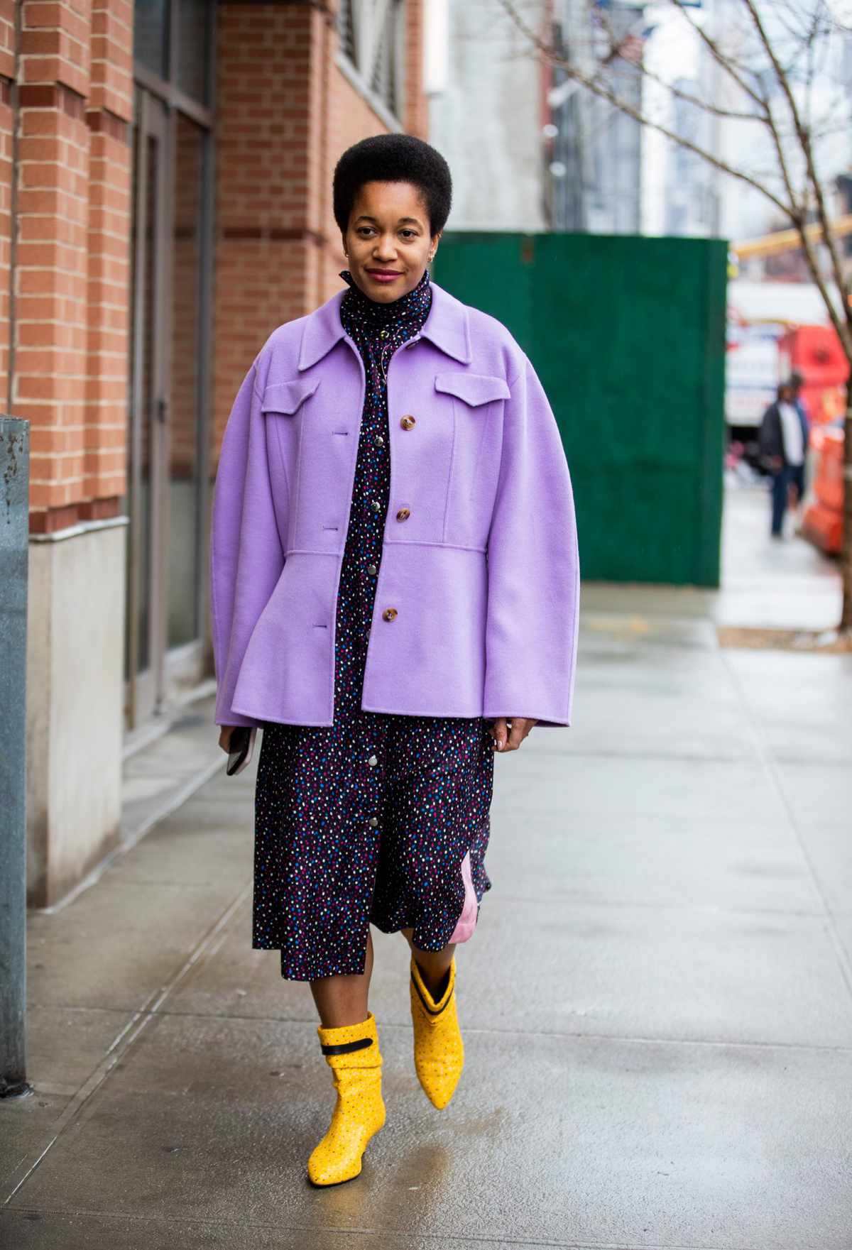 Color Pairing Ideas - Purple and Yellow Outfit