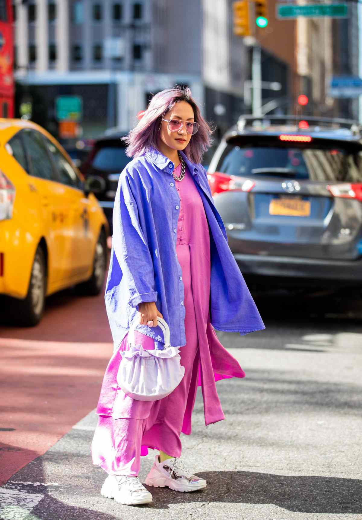 Color Pairing Ideas - Pink and Purple Outfit