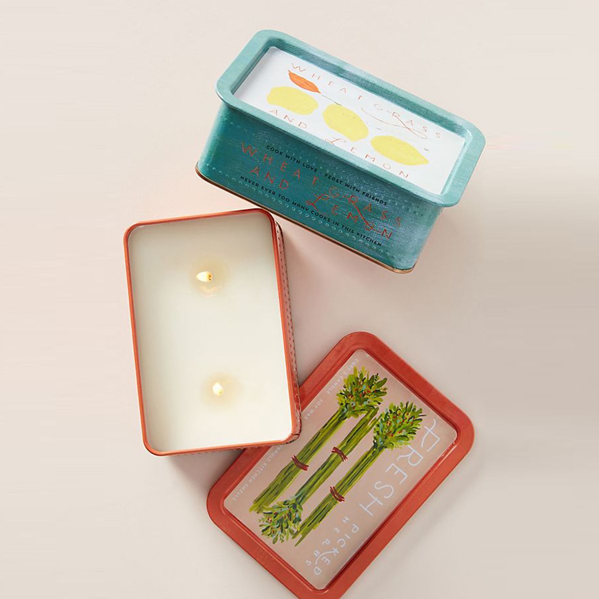 Anthropologie Tin Chef's Candle